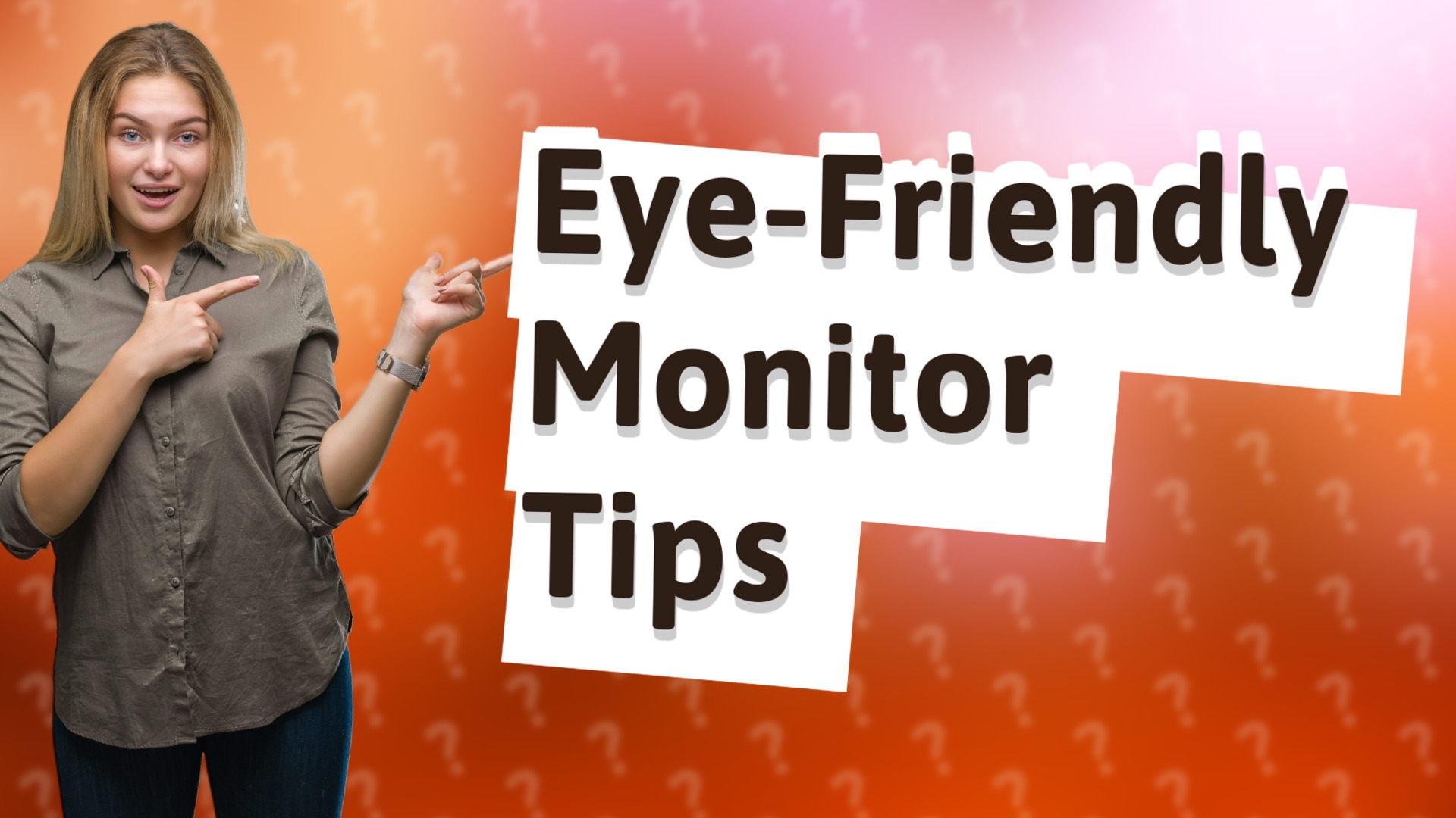 Eye-Friendly Monitor Tips