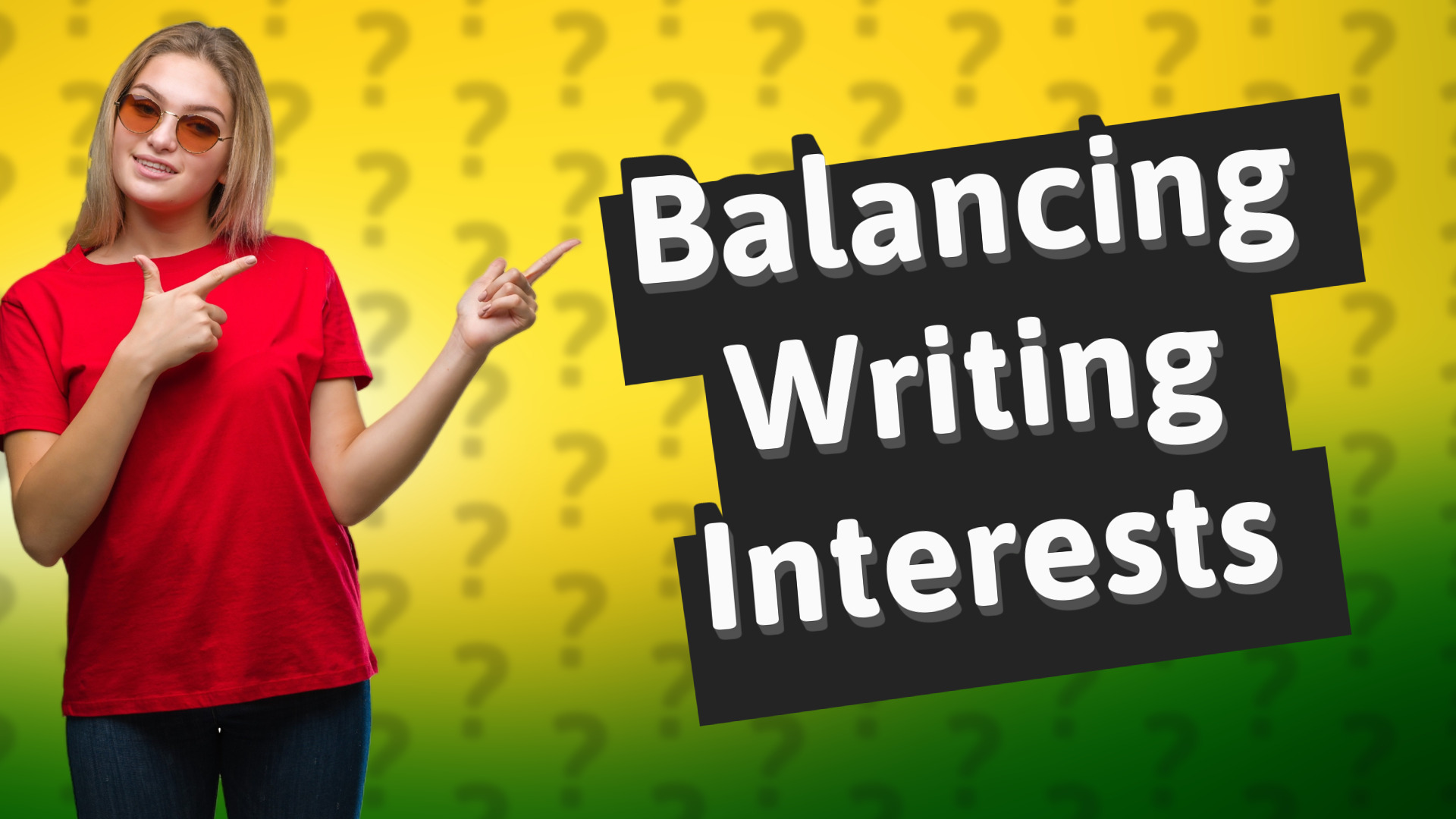 Balancing Writing Interests
