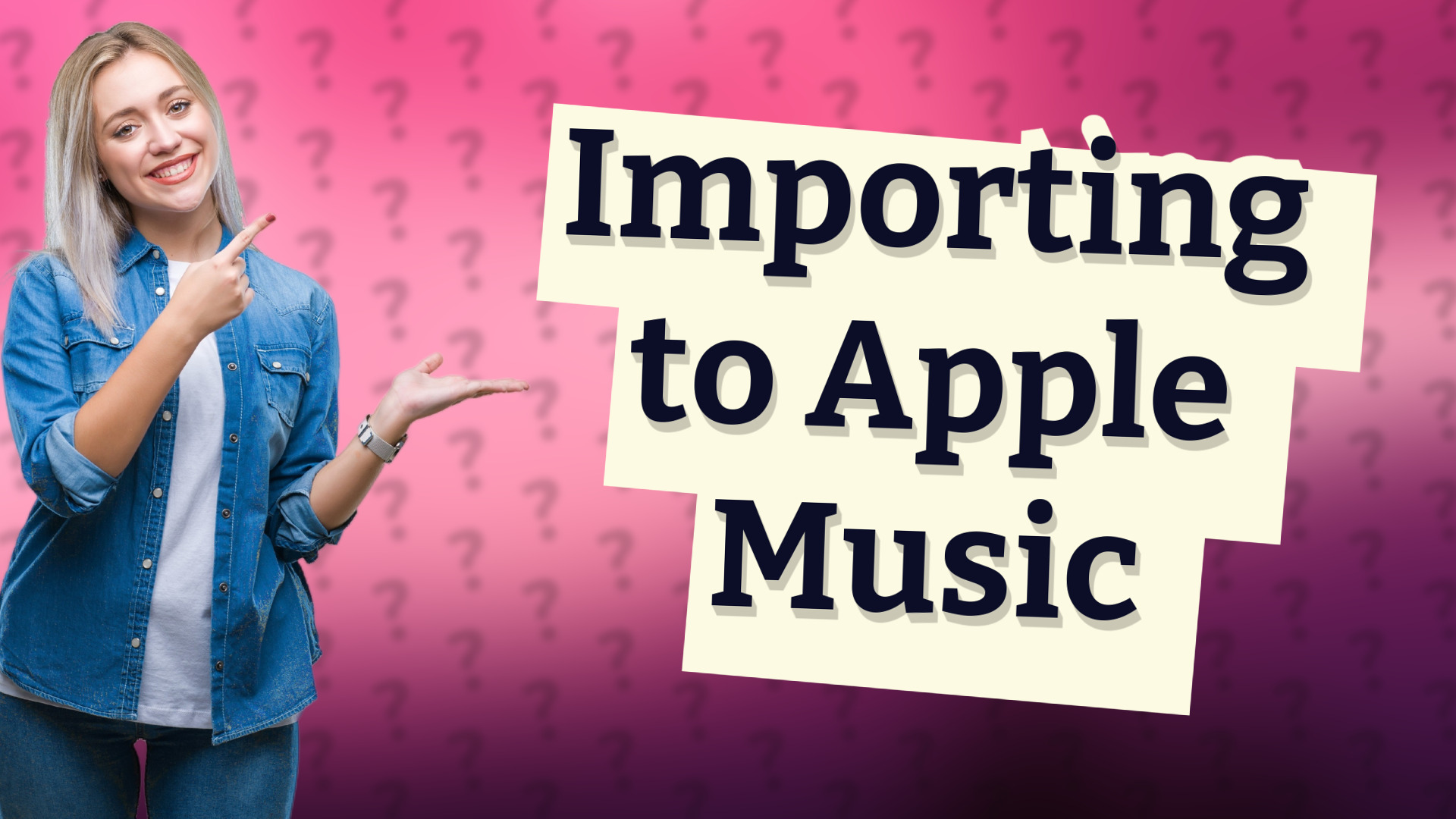Importing to Apple Music