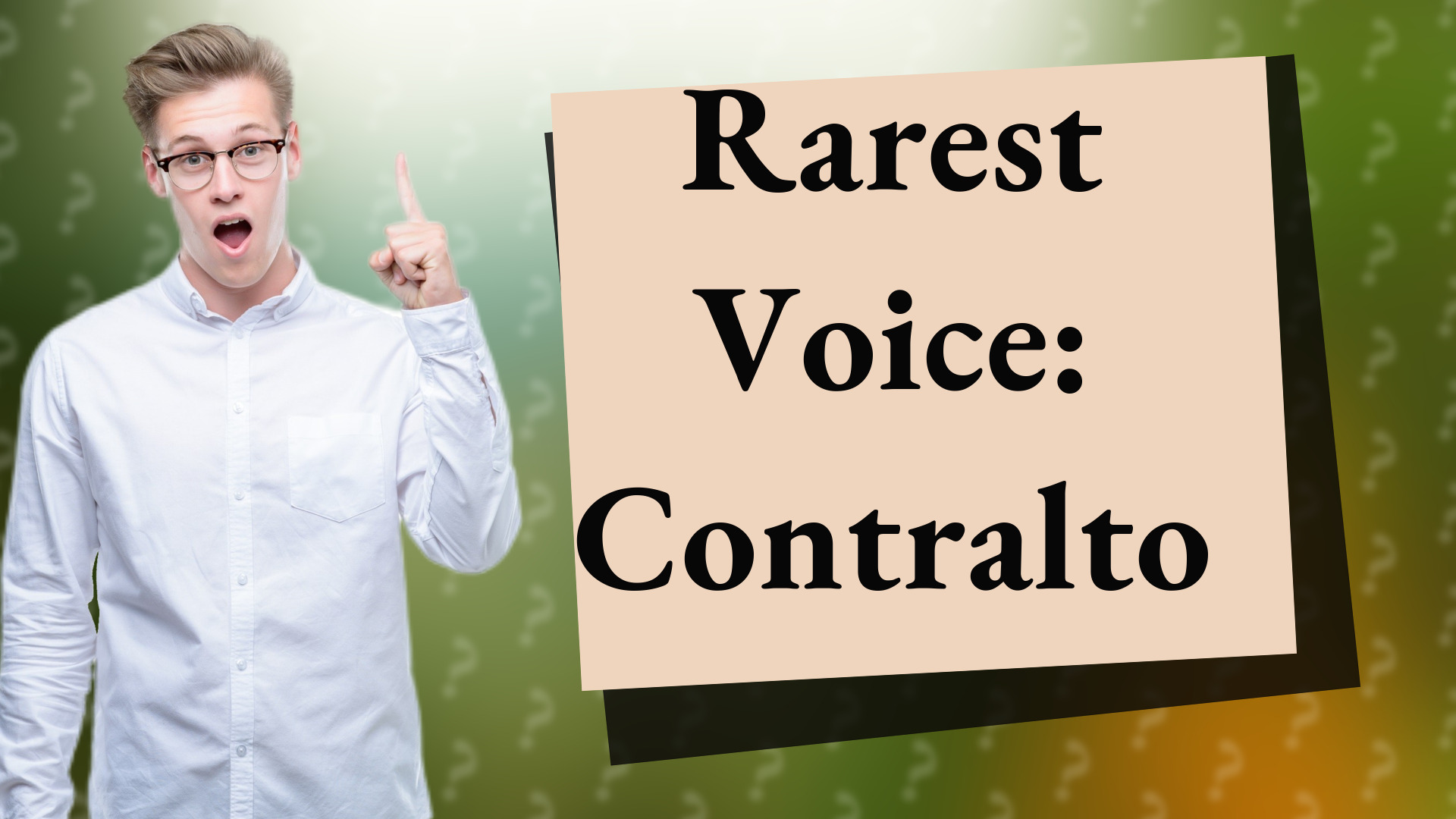 Rarest Voice: Contralto