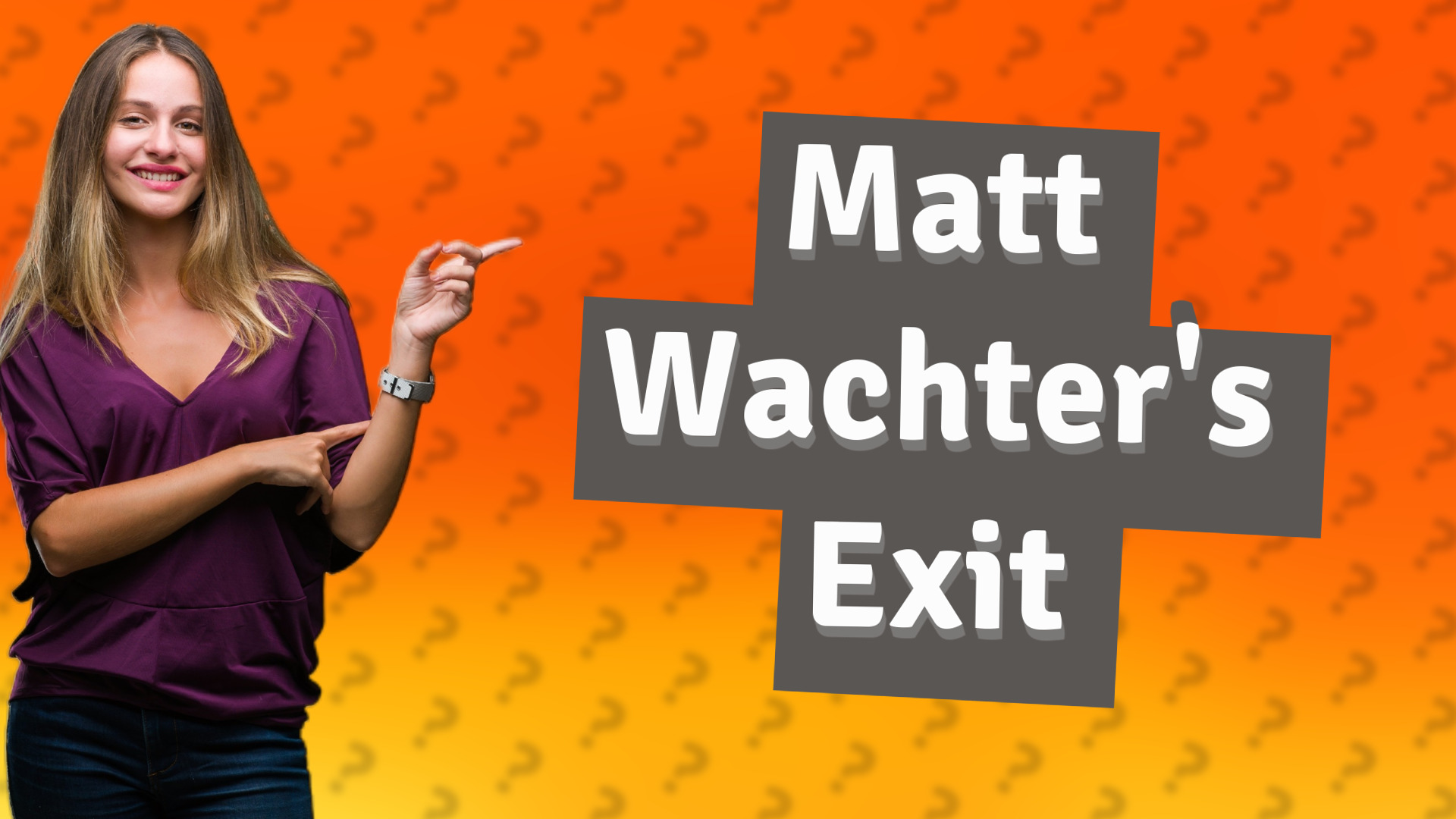 Matt Wachter's Exit