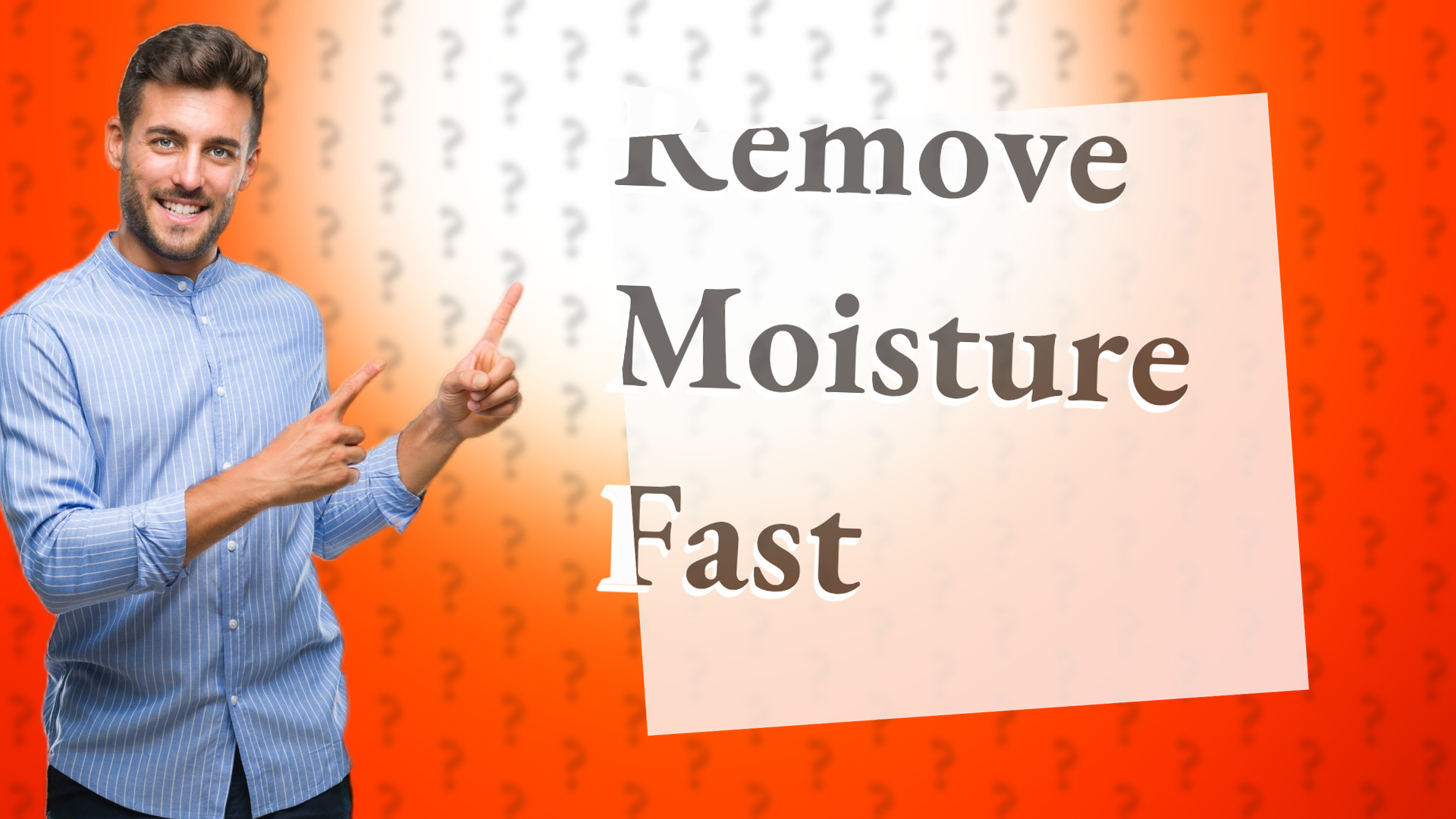 Remove Moisture Fast