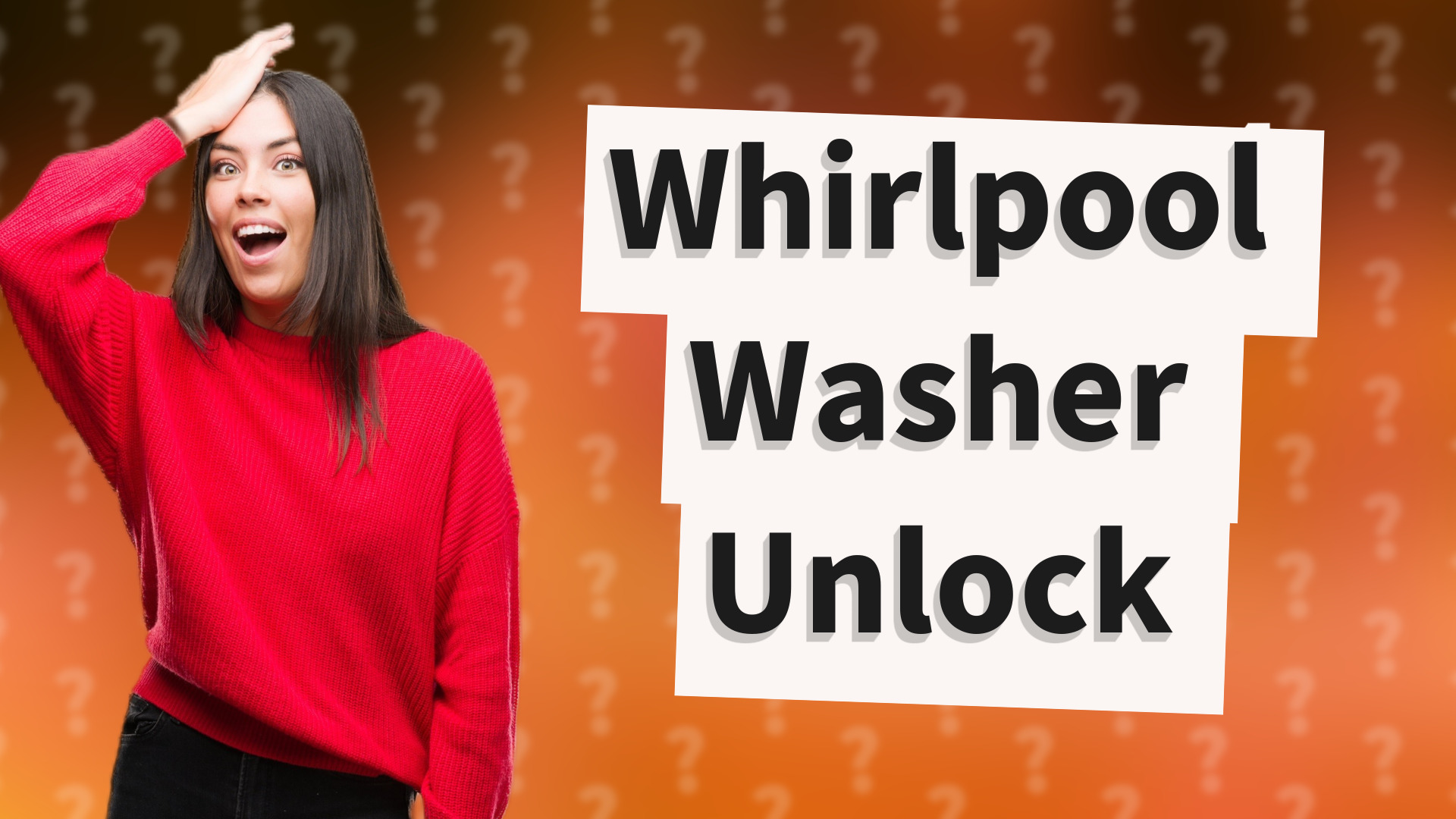 Whirlpool Washer Unlock