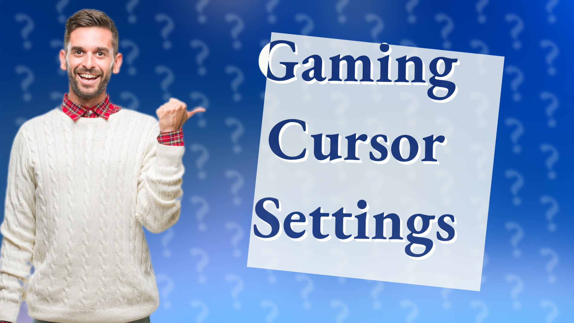 Gaming Cursor Settings