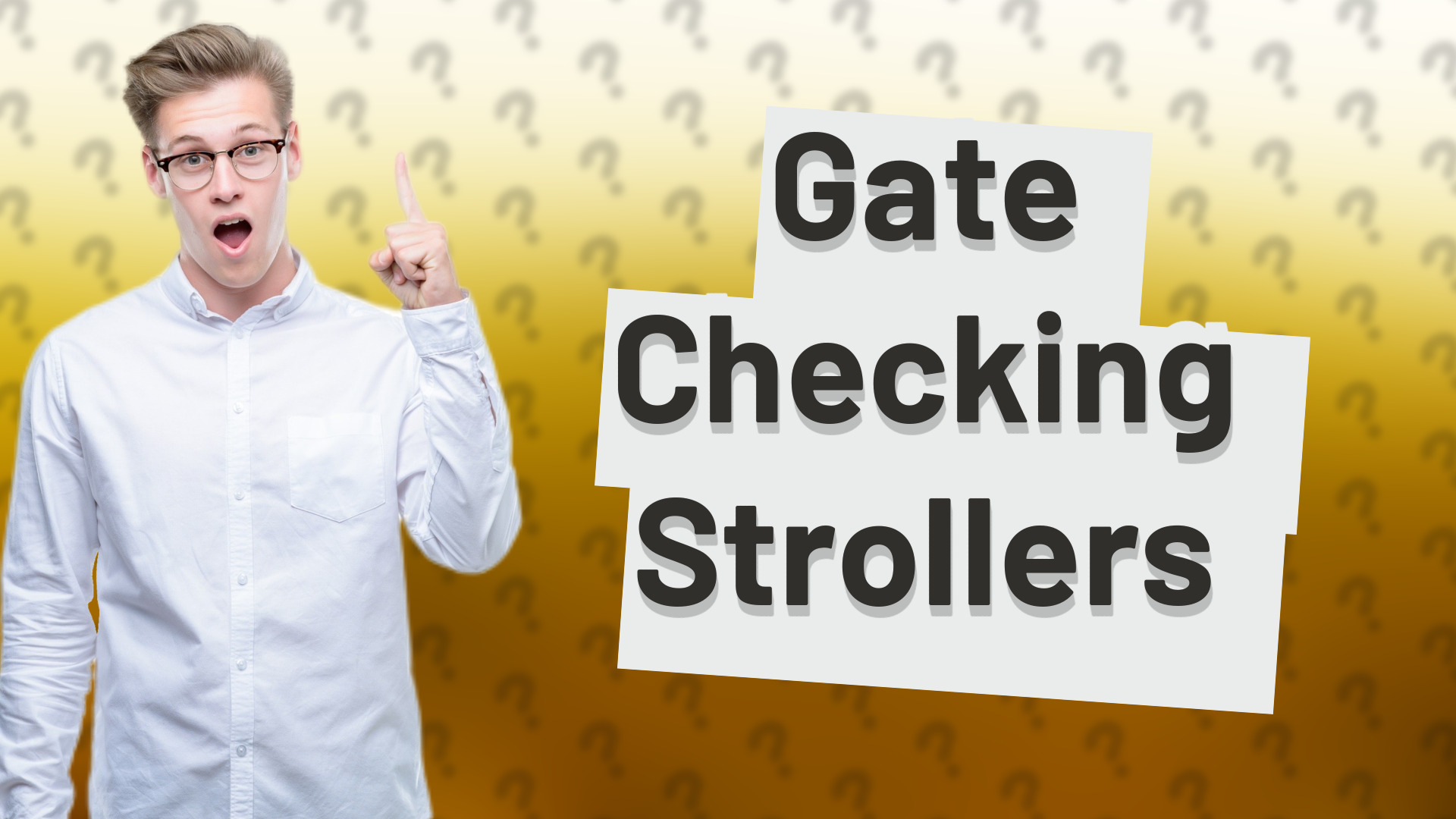 Gate Checking Strollers
