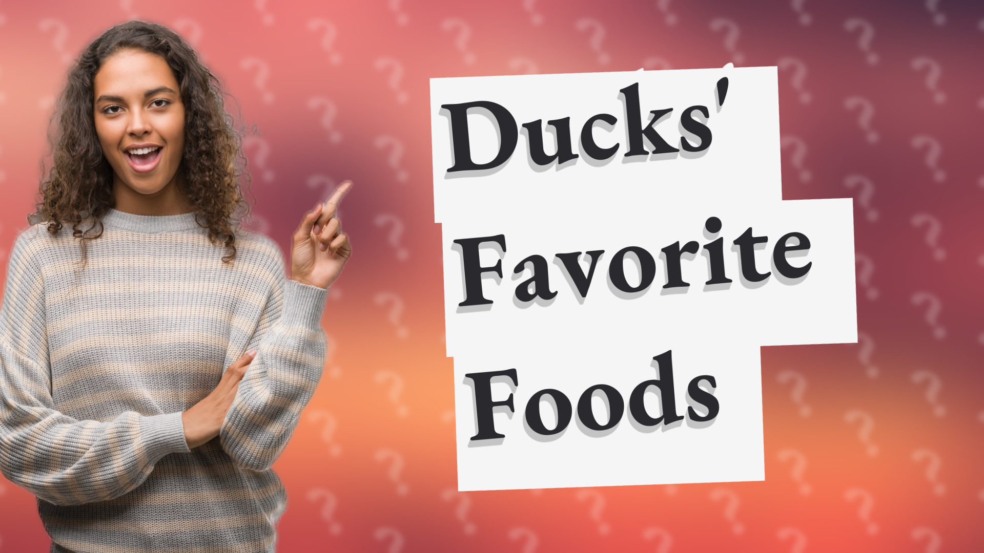 Ducks' Favorite Foods