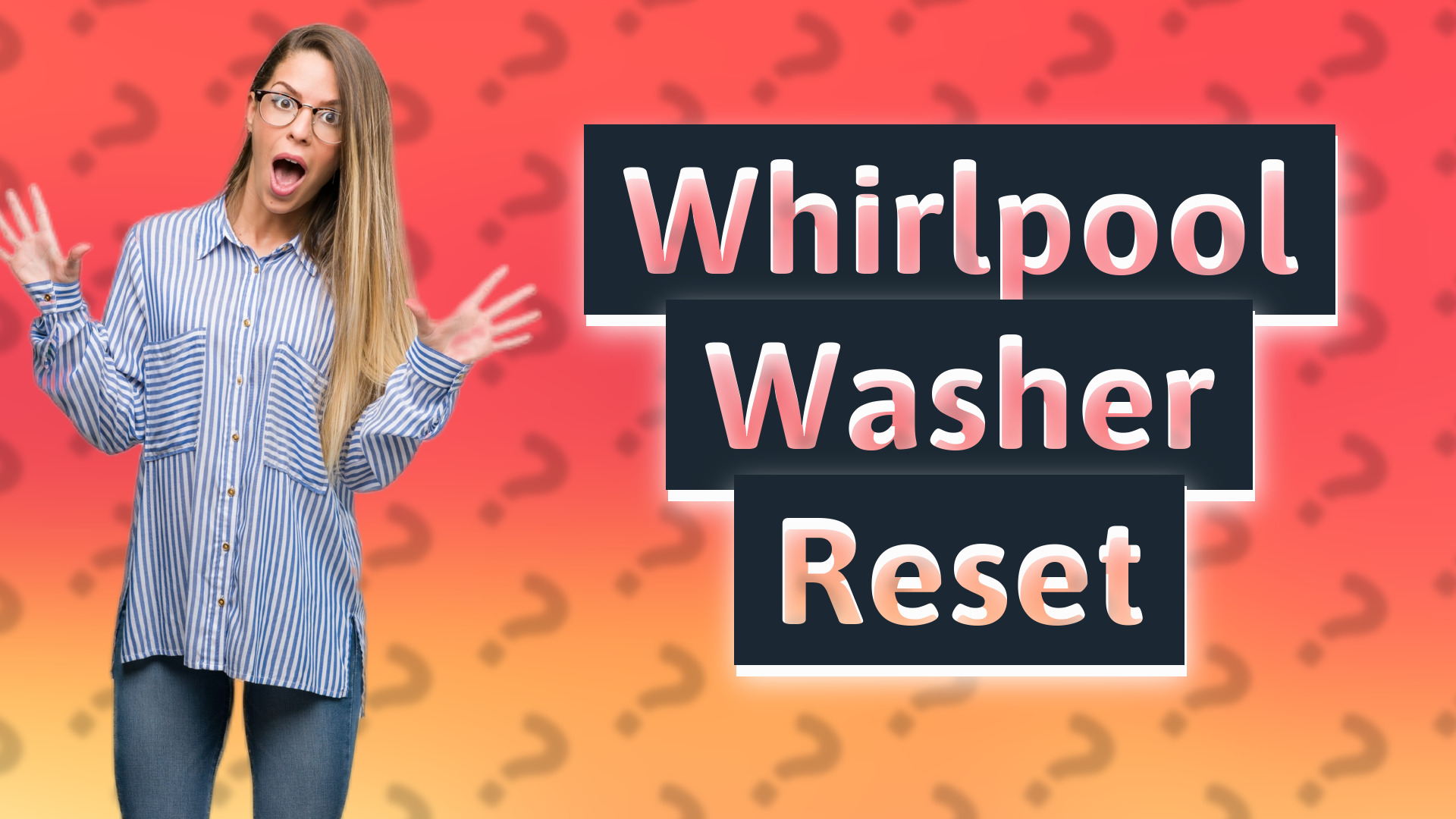 Whirlpool Washer Reset