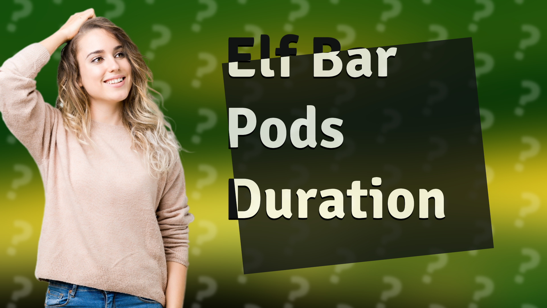 Elf Bar Pods Duration