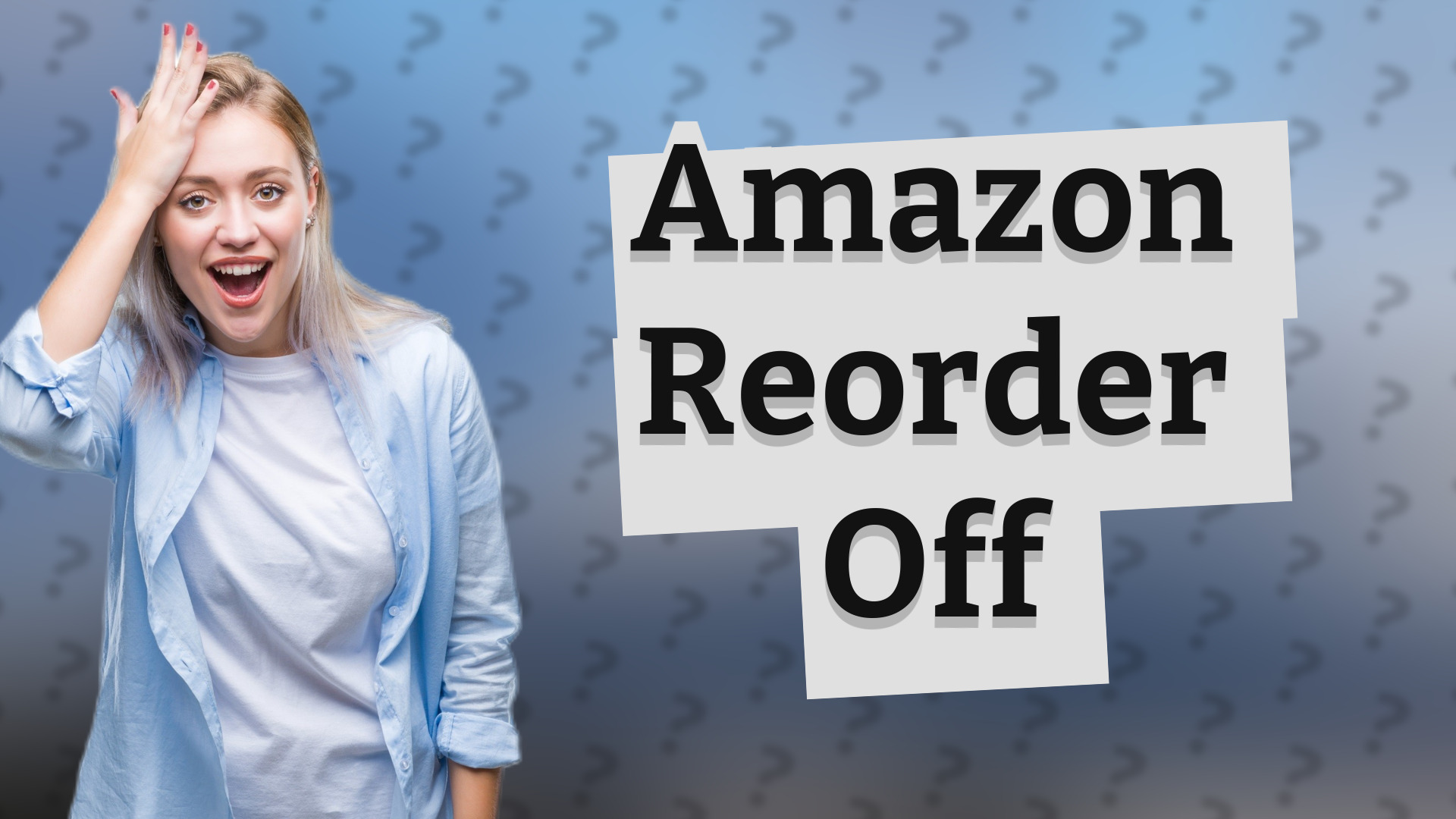 Amazon Reorder Off