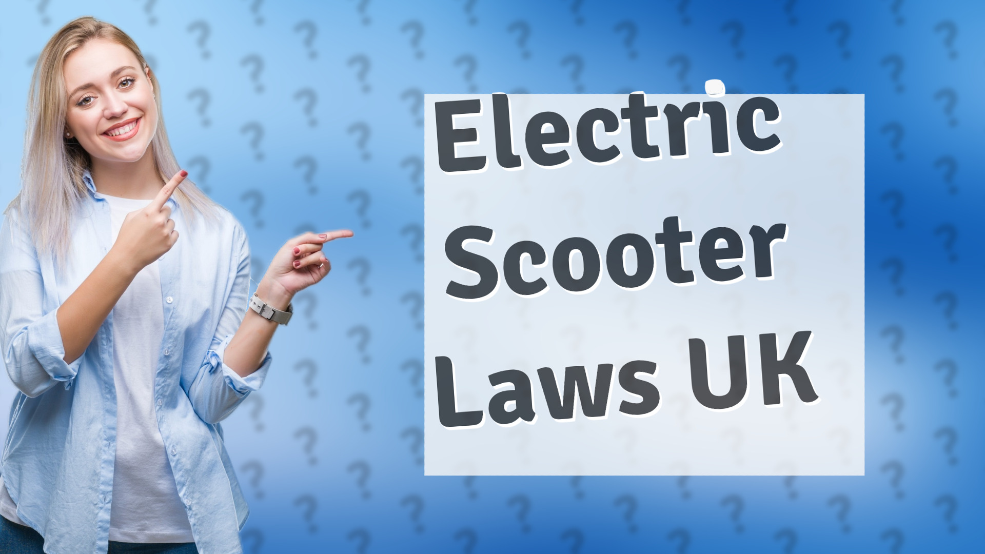 Electric Scooter Laws UK