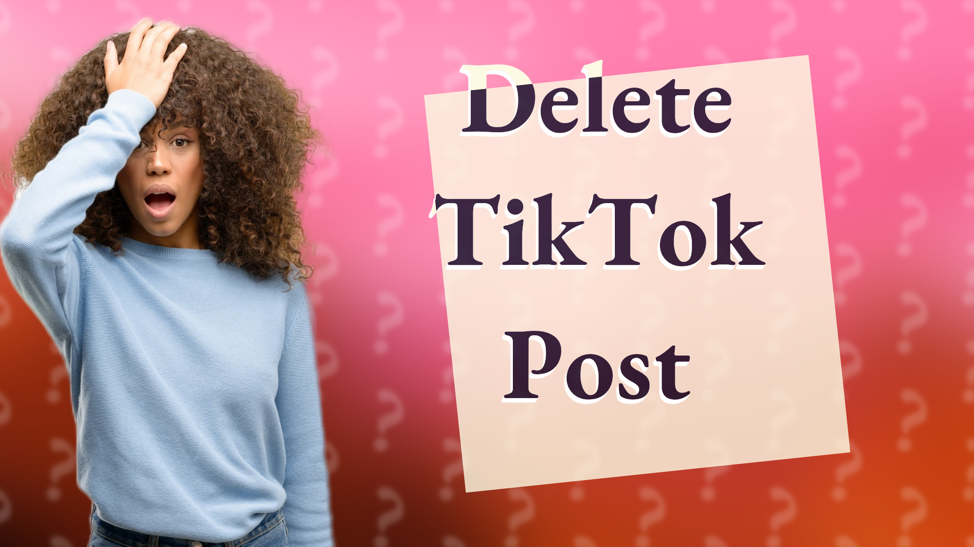 Delete TikTok Post