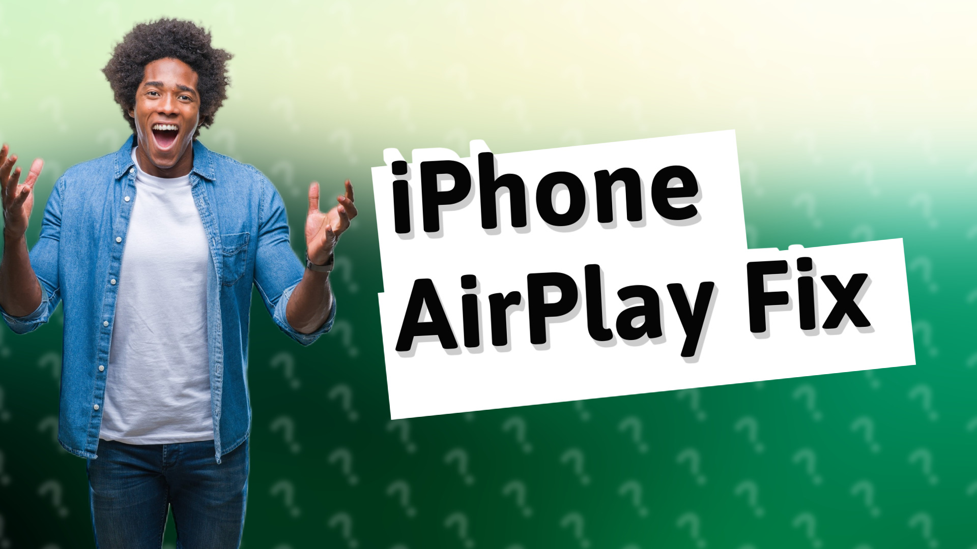 iPhone AirPlay Fix