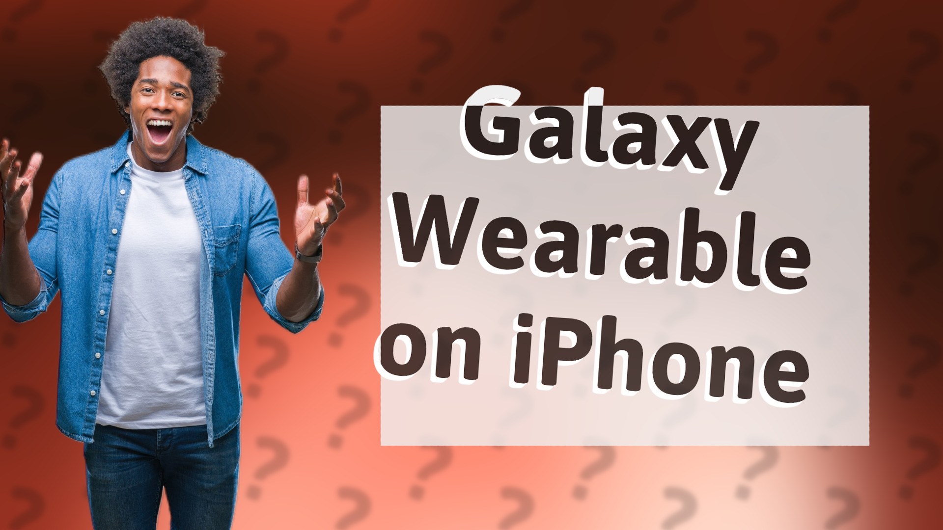 Galaxy Wearable on iPhone