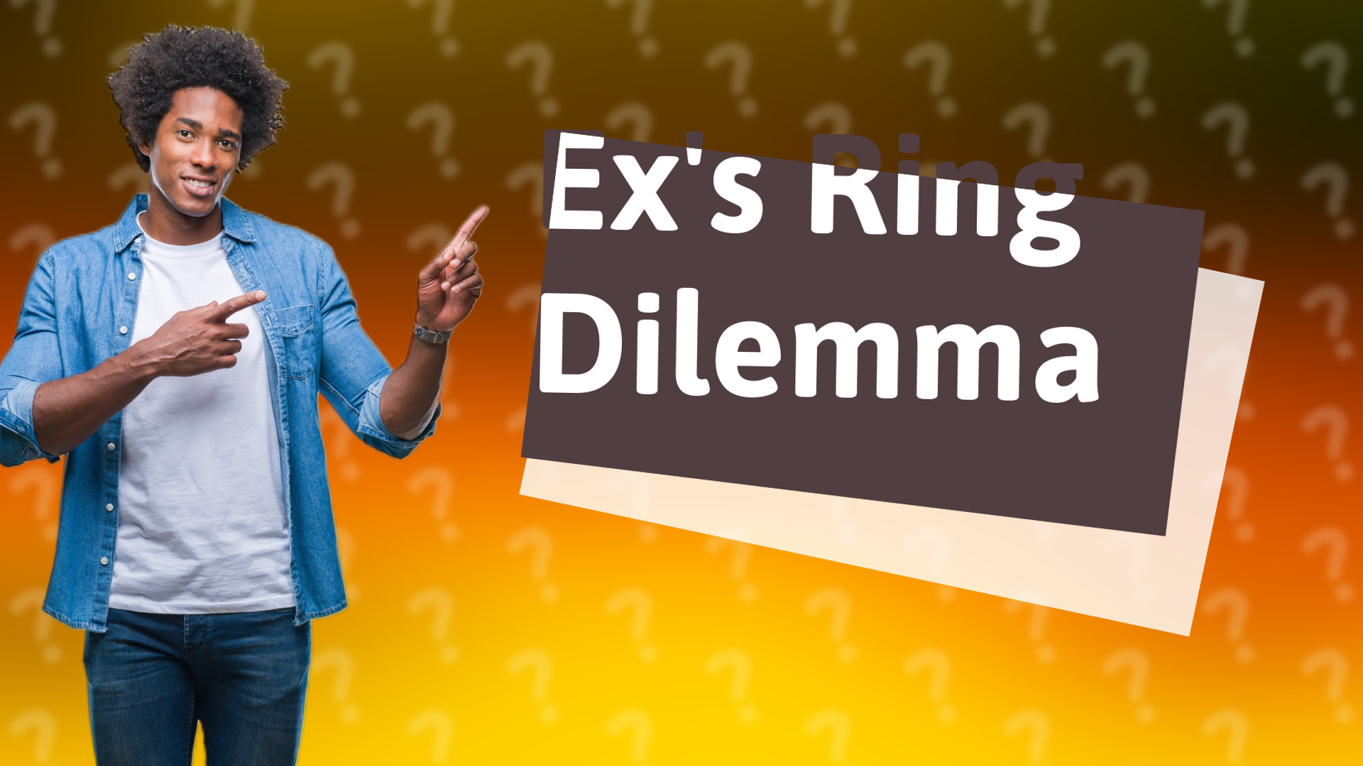 Ex's Ring Dilemma