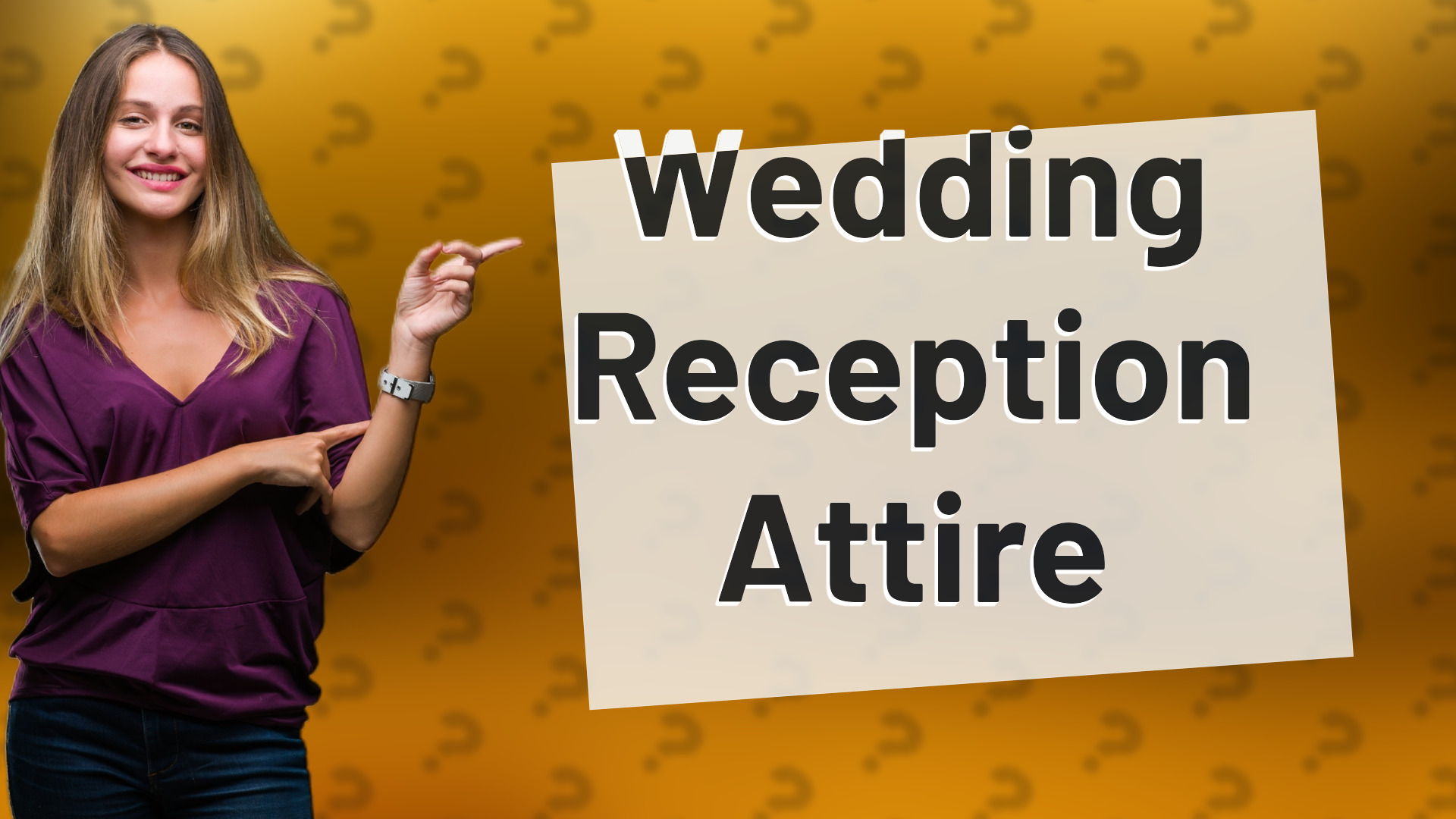 Wedding Reception Attire