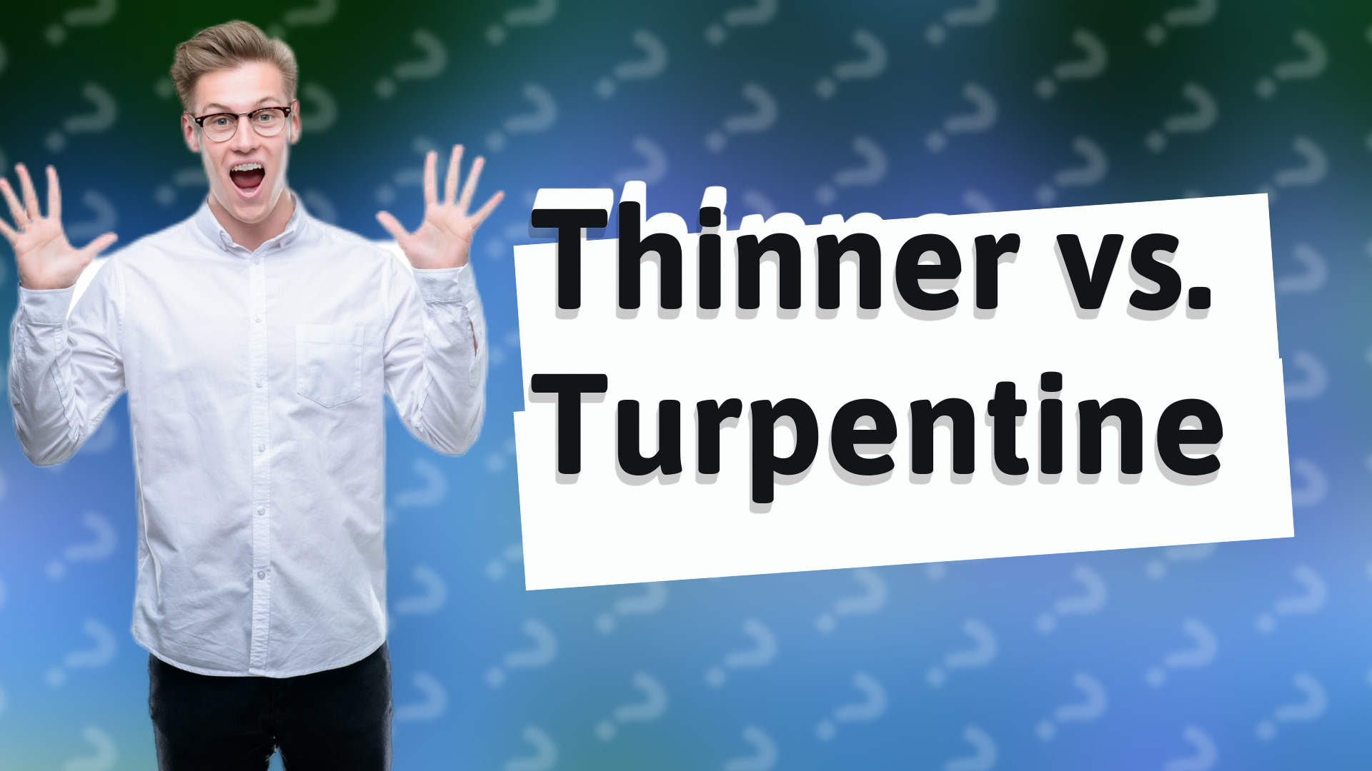 Thinner vs. Turpentine