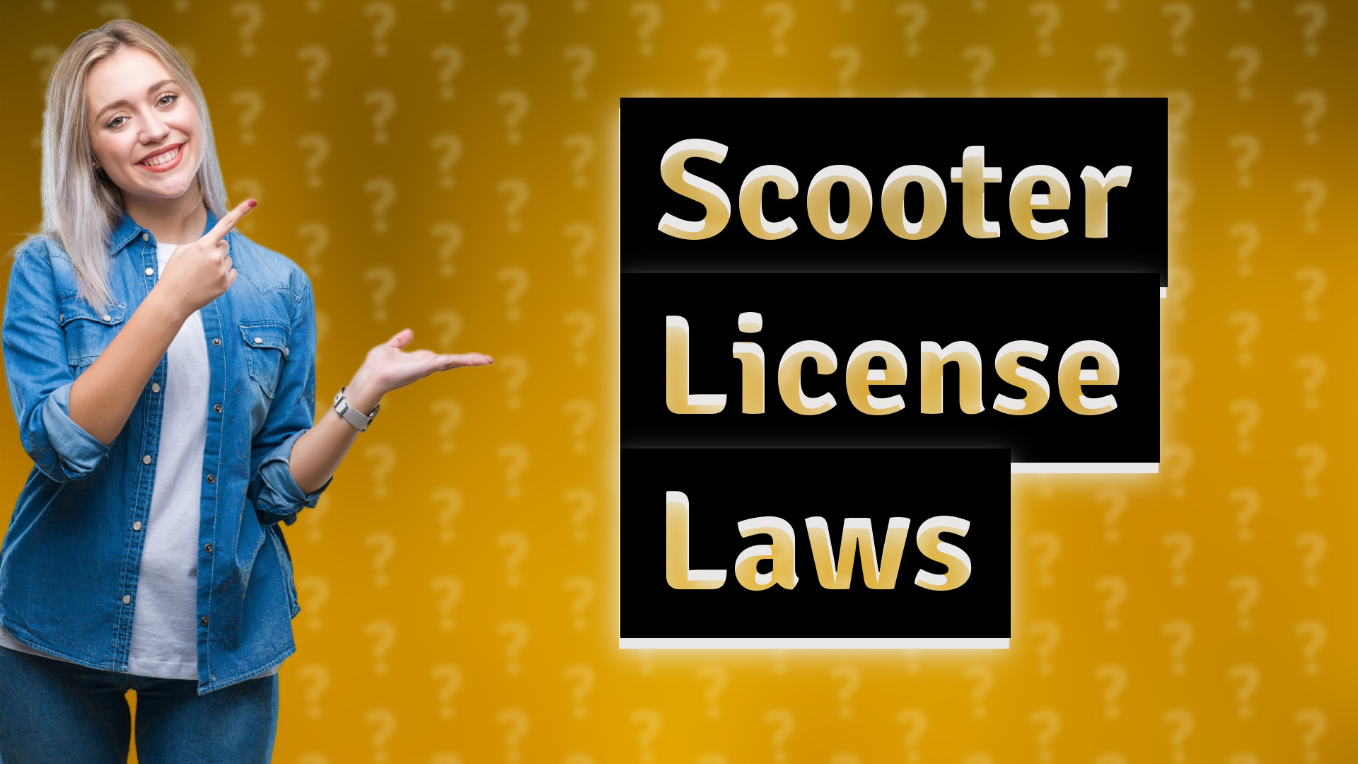 Scooter License Laws
