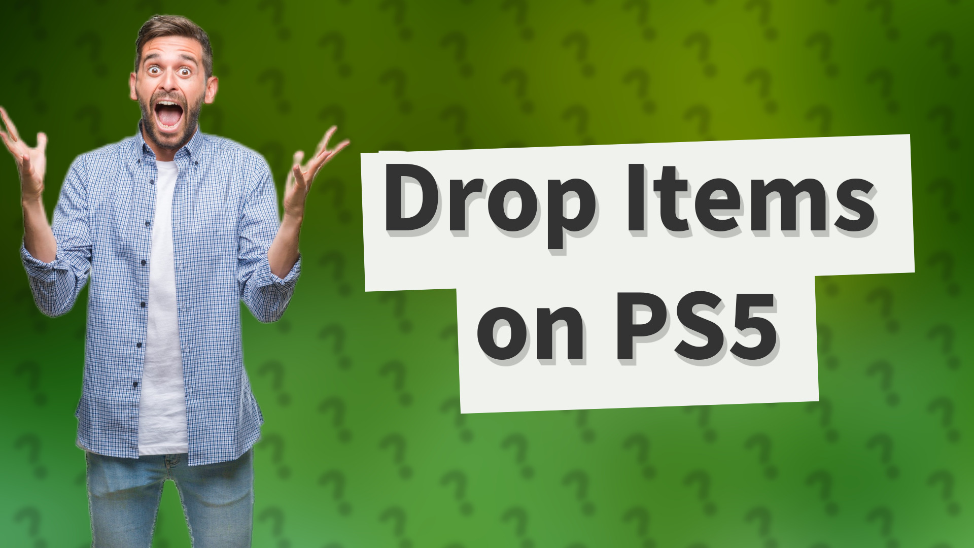 Drop Items on PS5