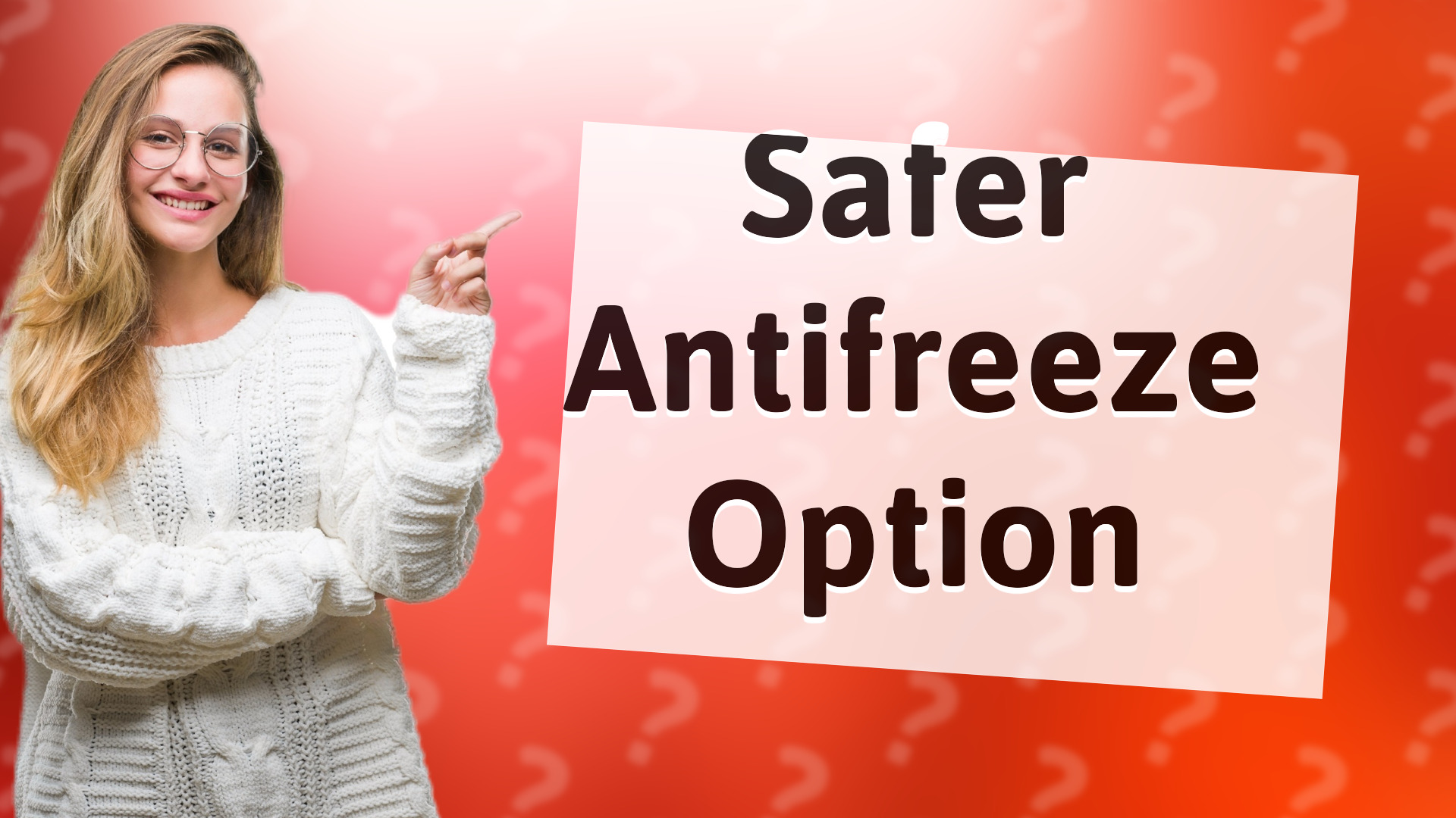 Safer Antifreeze Option