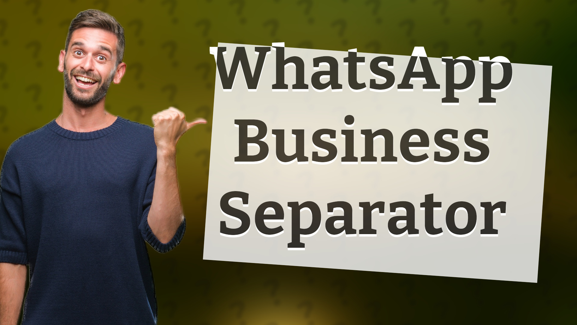 WhatsApp Business Separator