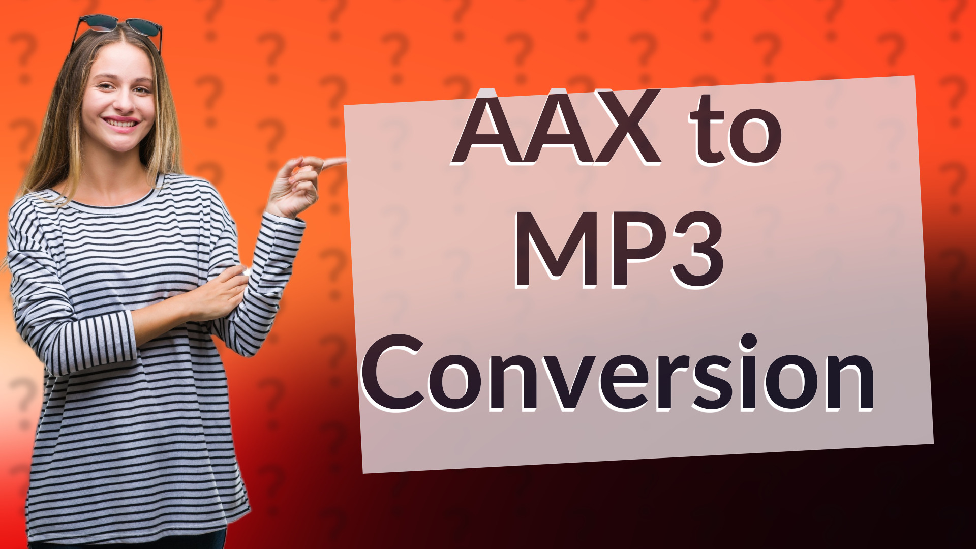 AAX to MP3 Conversion