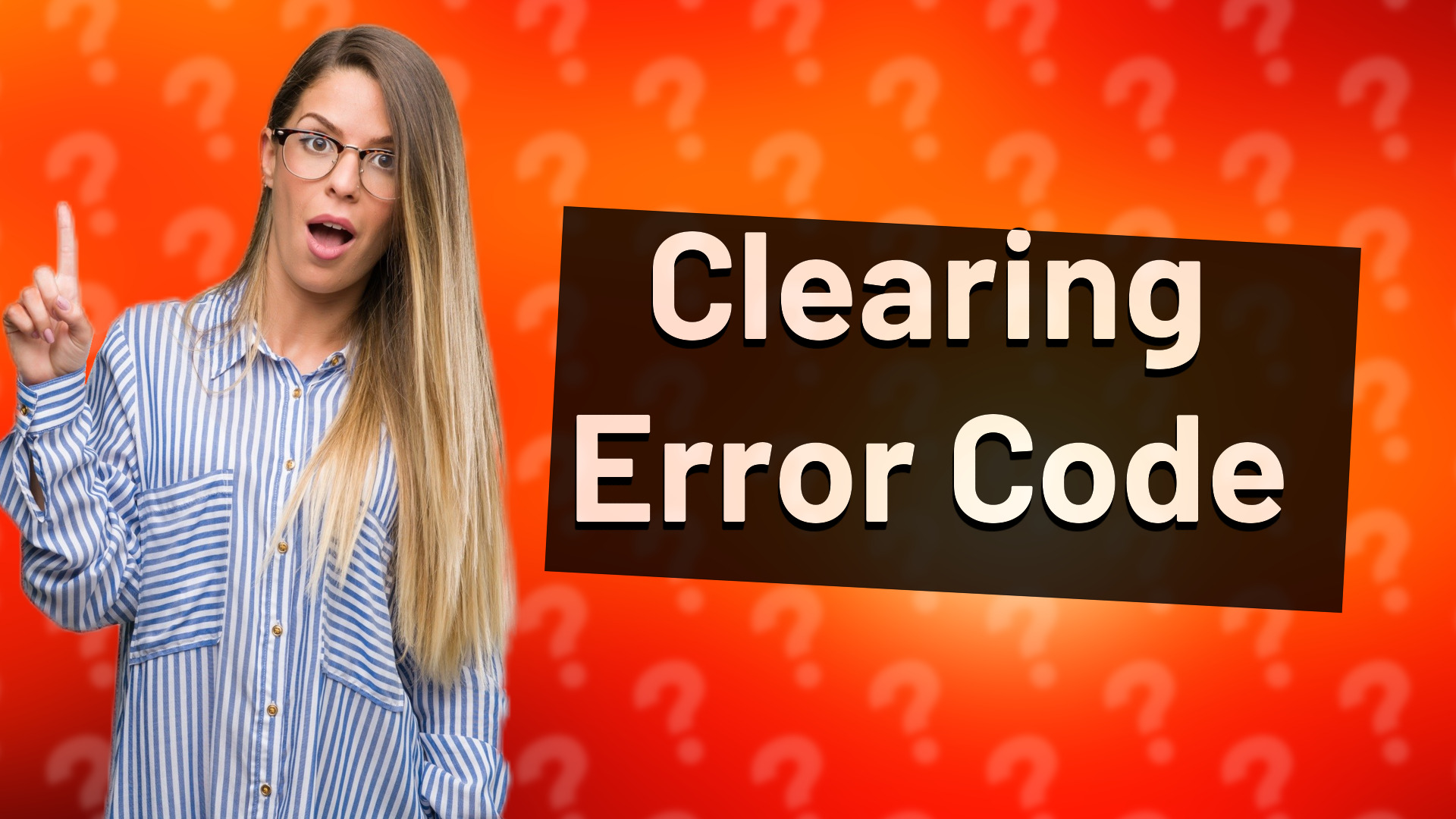 Clearing Error Code