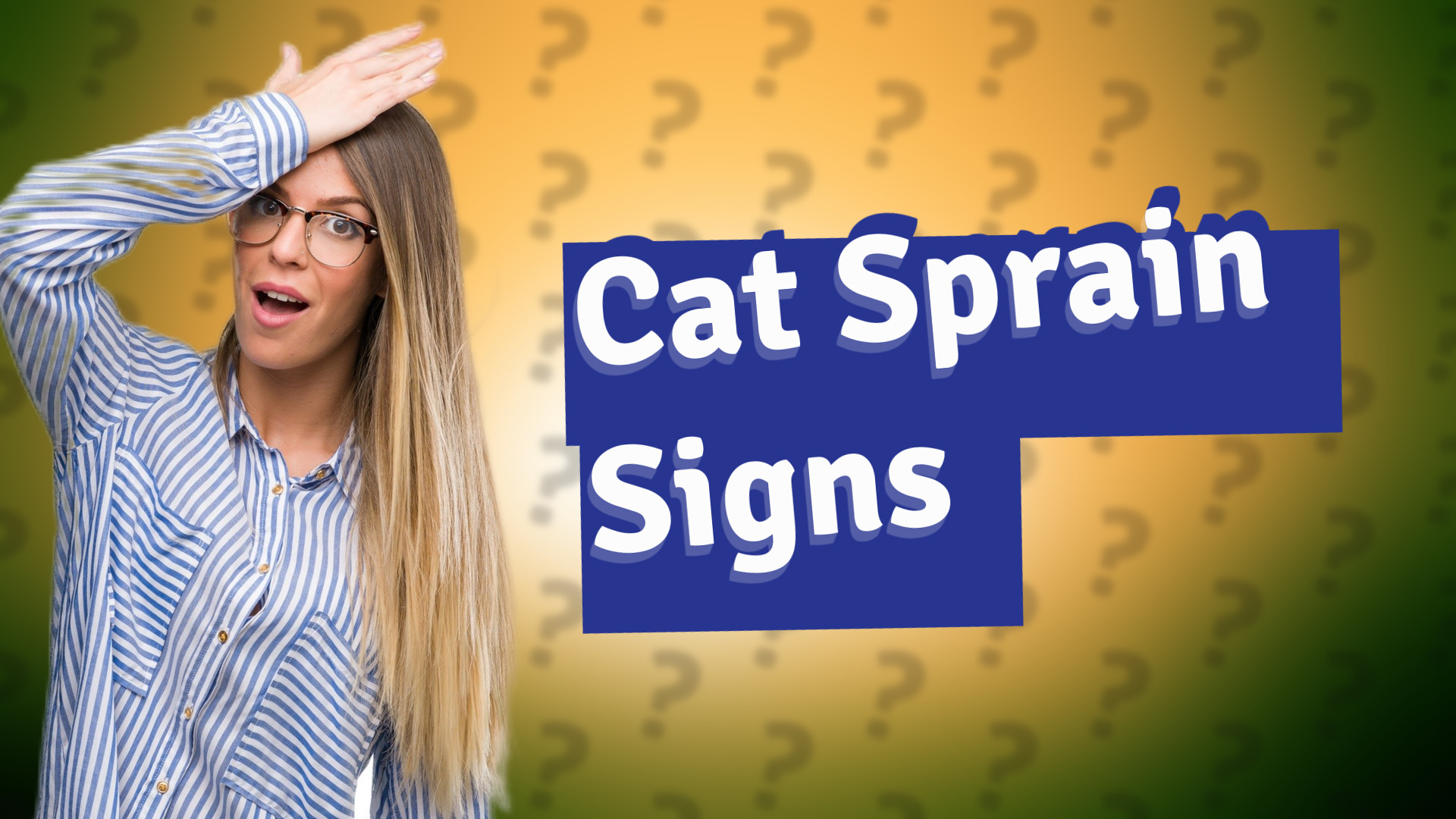 Cat Sprain Signs