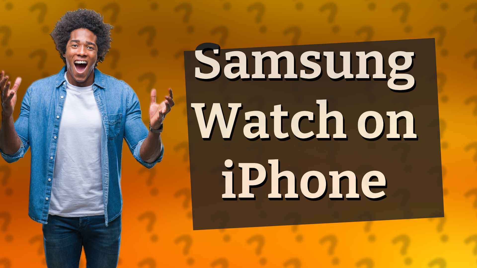 Samsung Watch on iPhone