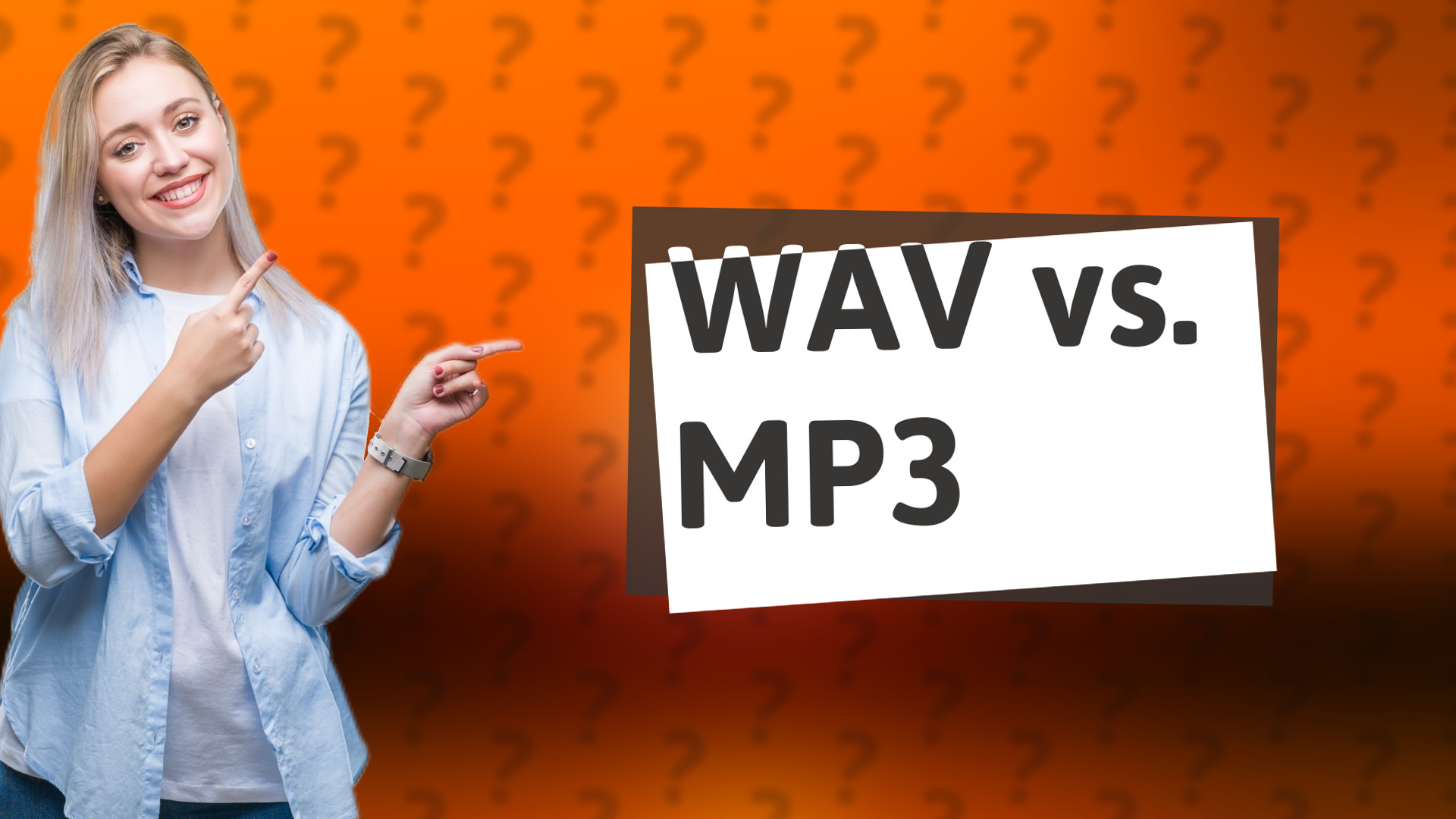 WAV vs. MP3