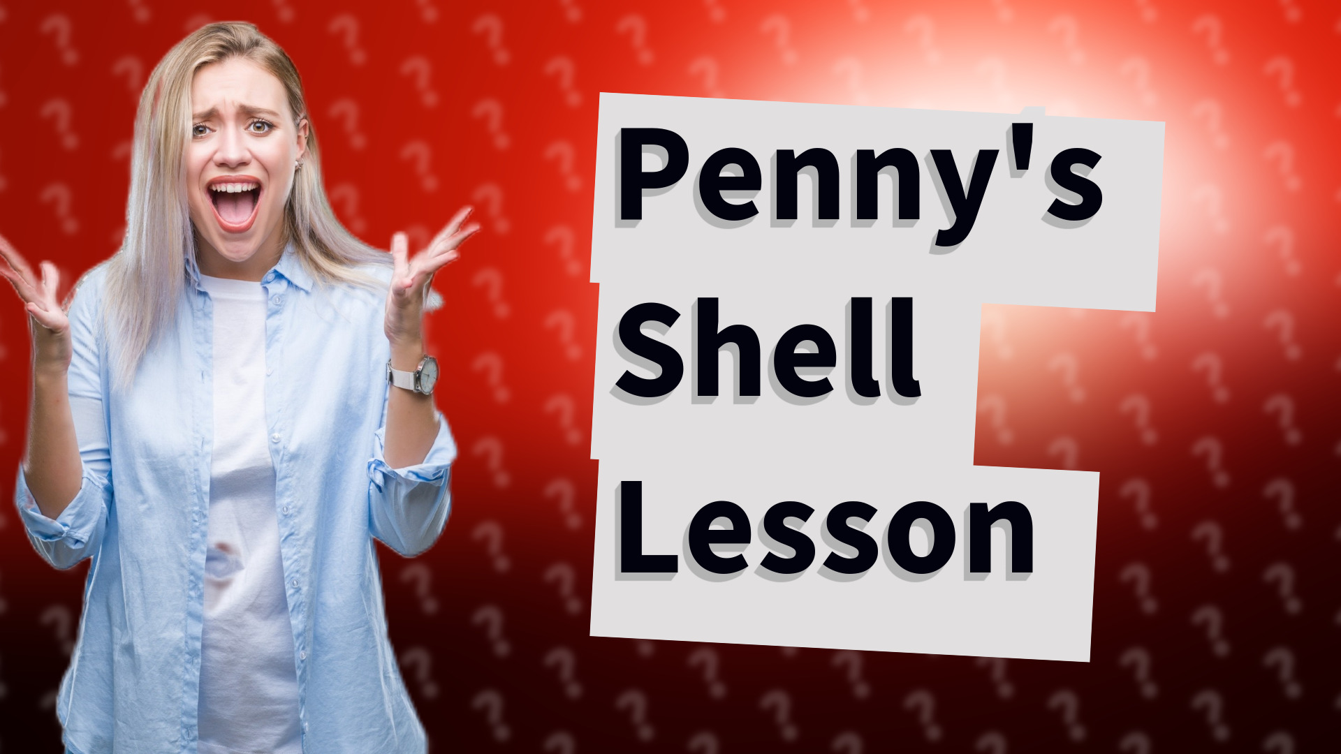 Penny's Shell Lesson