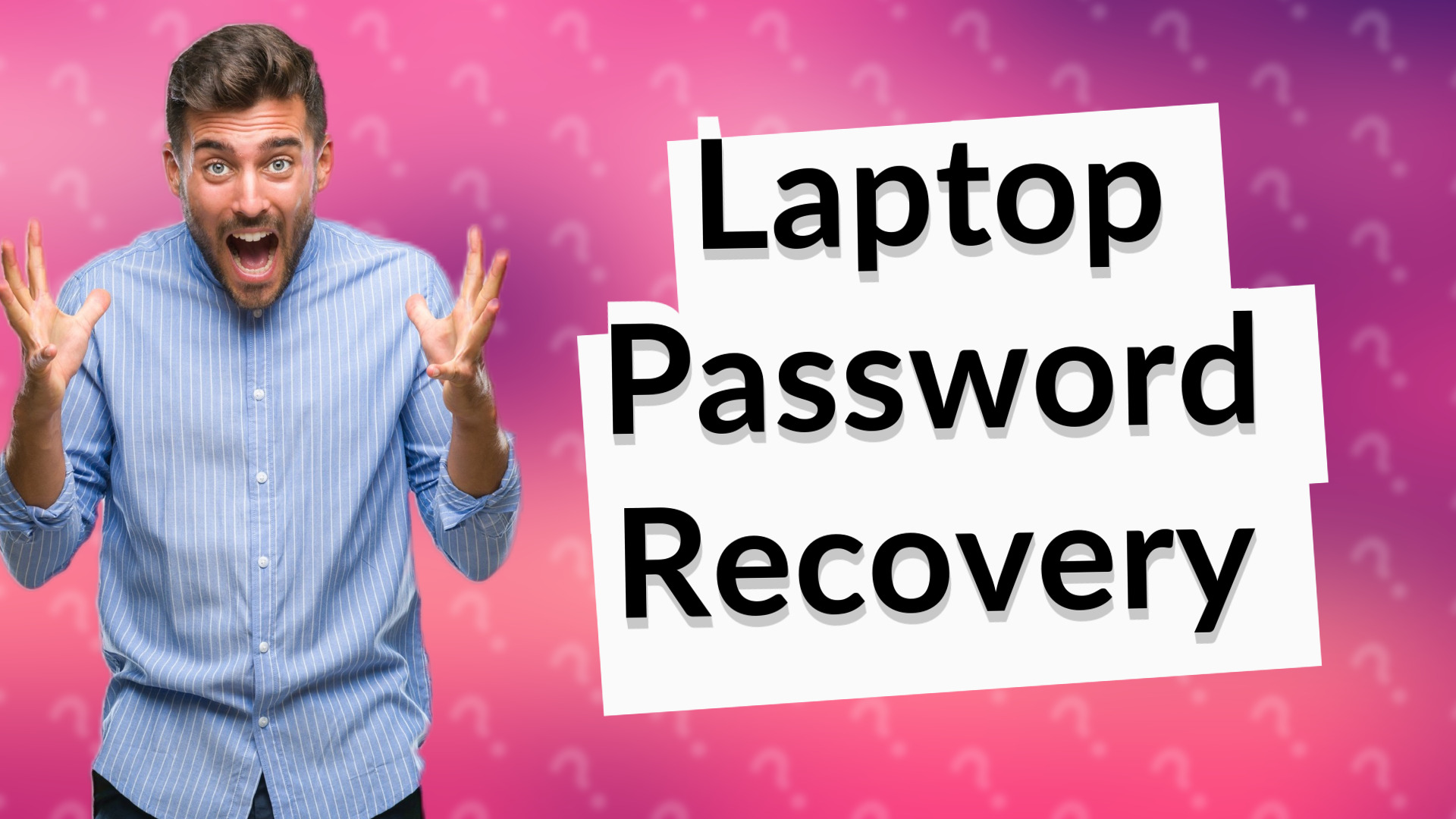 Laptop Password Recovery