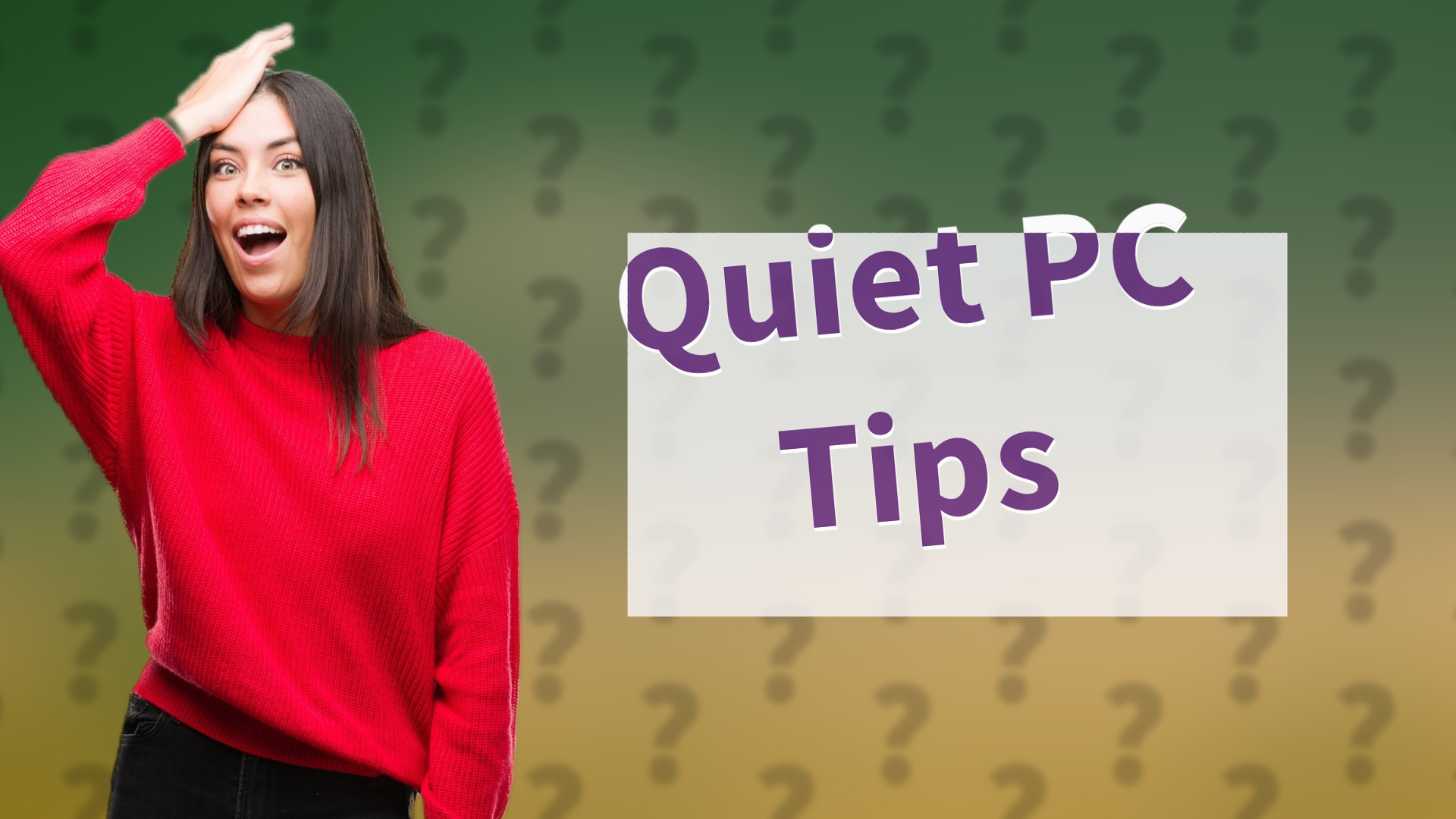Quiet PC Tips