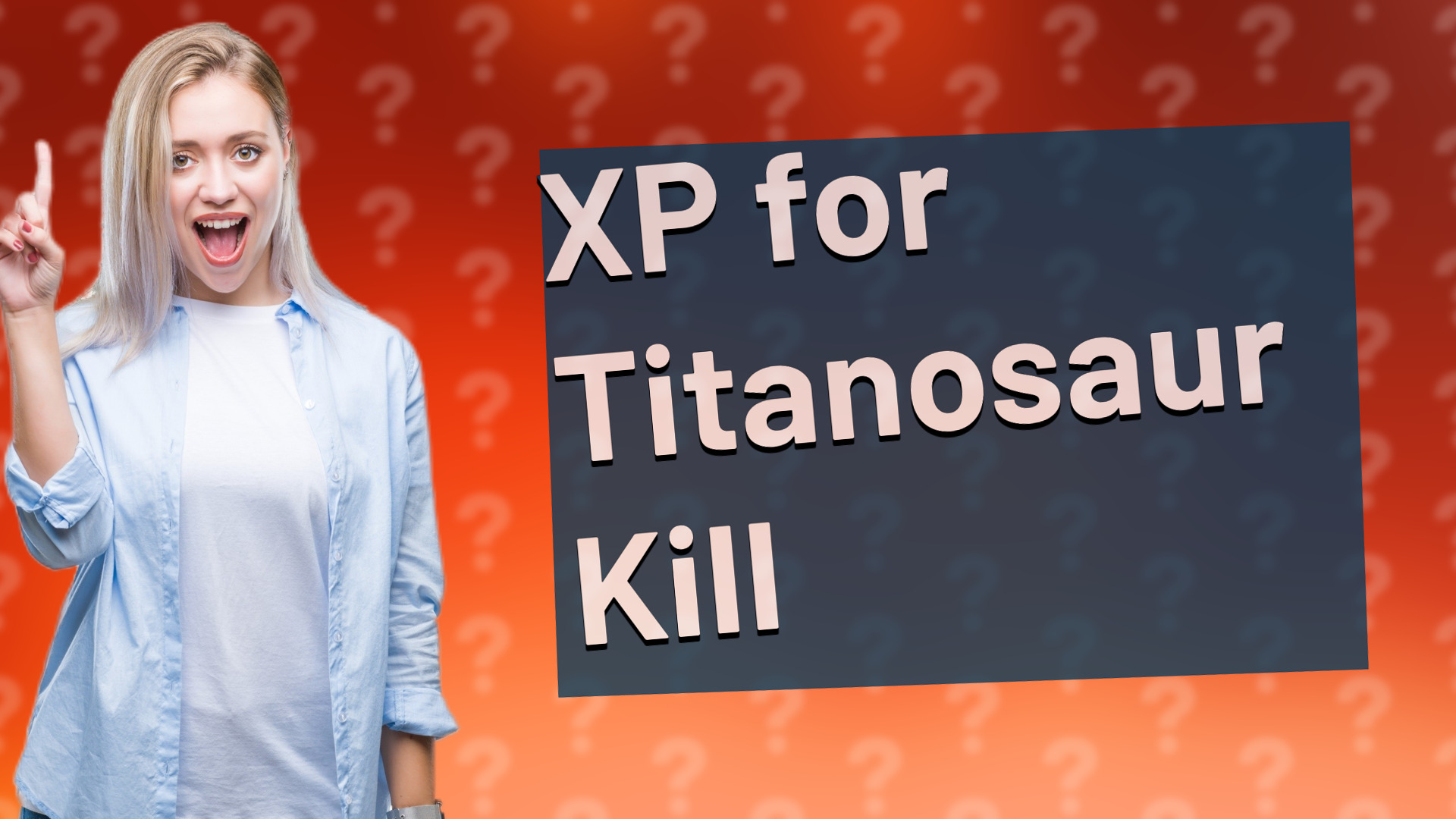 XP for Titanosaur Kill