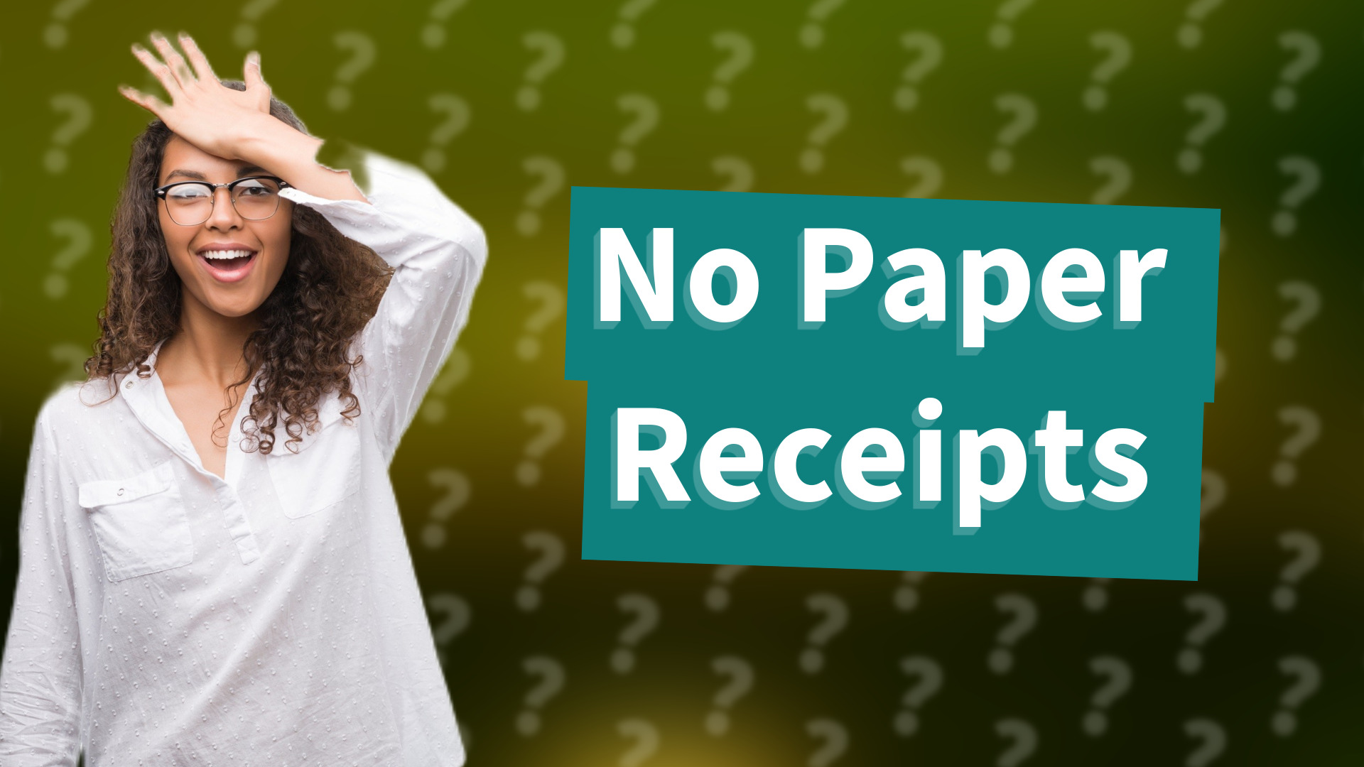 No Paper Receipts