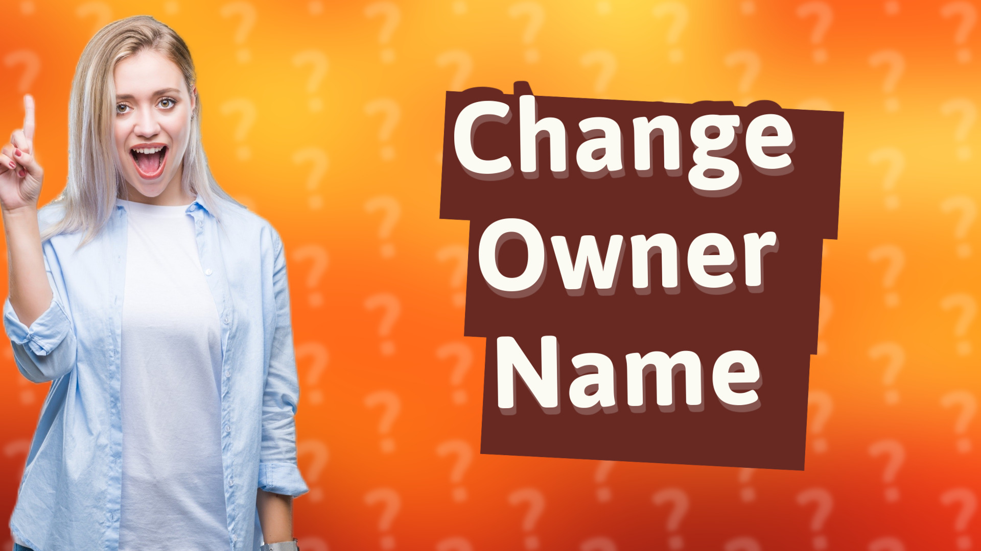 Change Owner Name