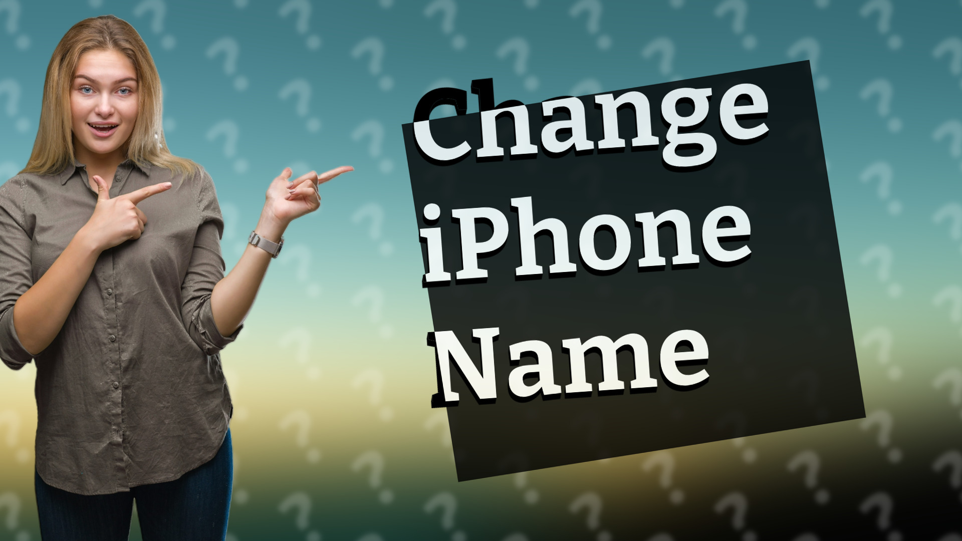 Change iPhone Name