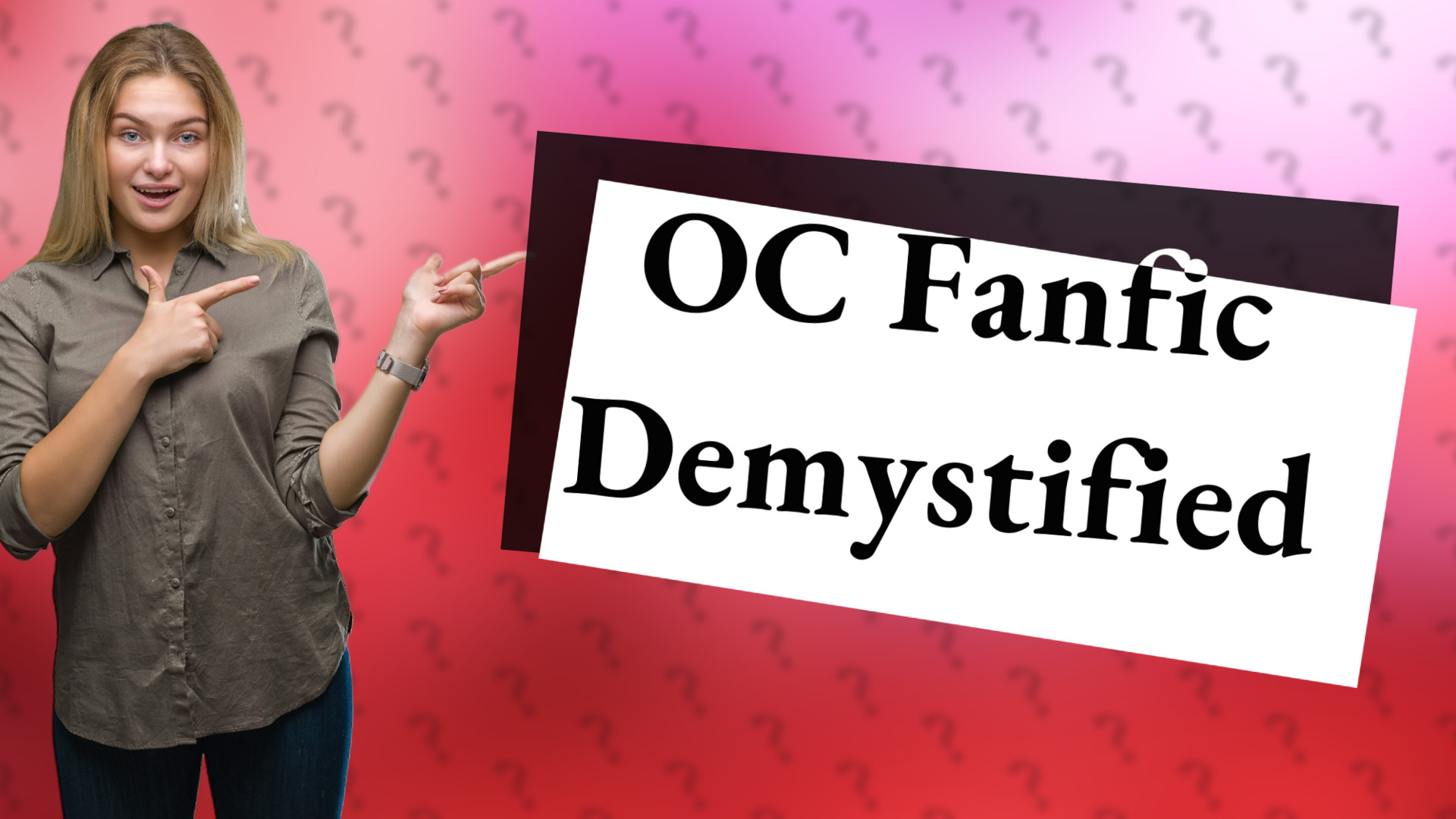 OC Fanfic Demystified