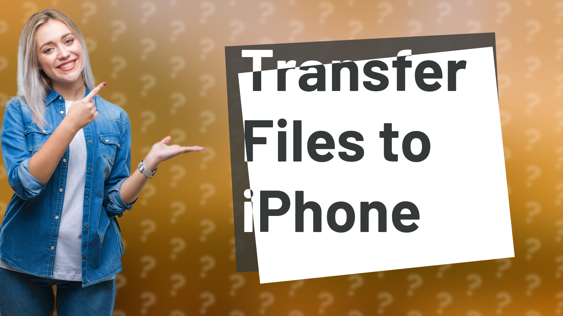 Transfer Files to iPhone