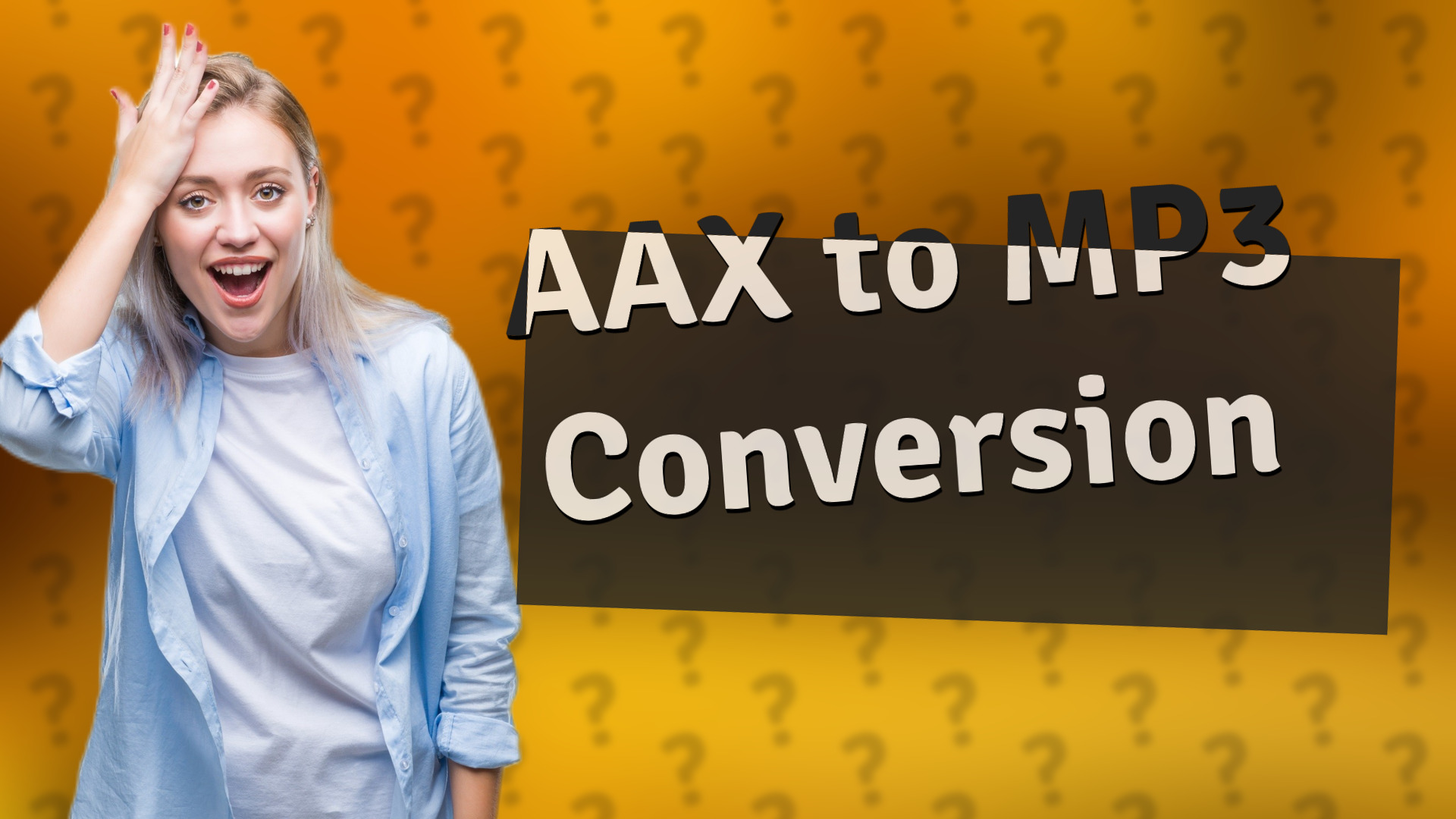 AAX to MP3 Conversion