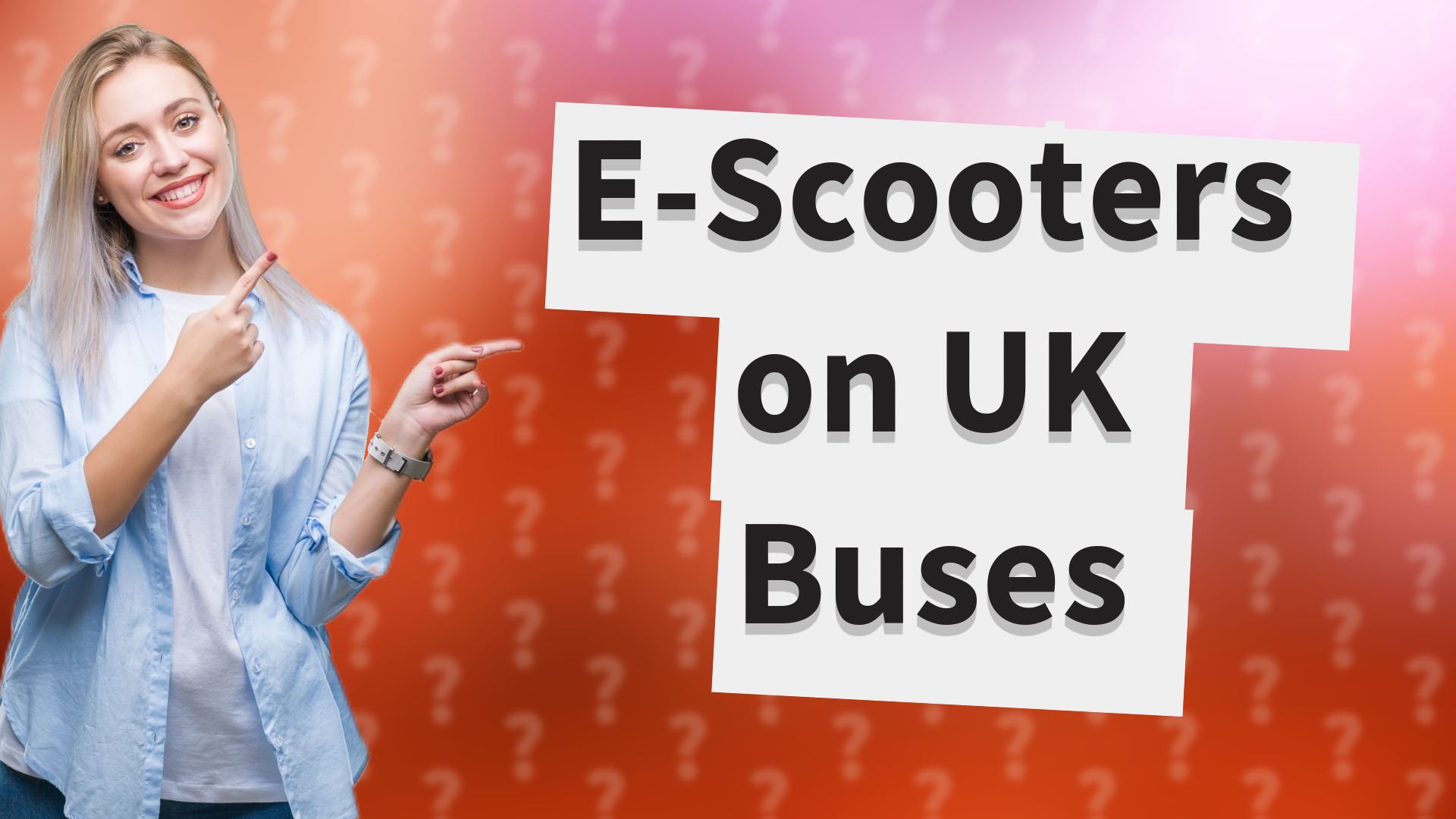 E-Scooters on UK Buses