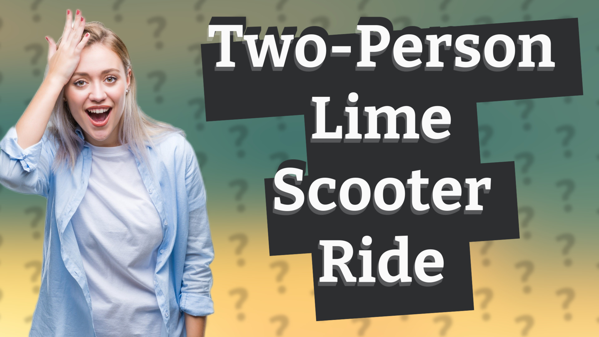 Two-Person Lime Scooter Ride
