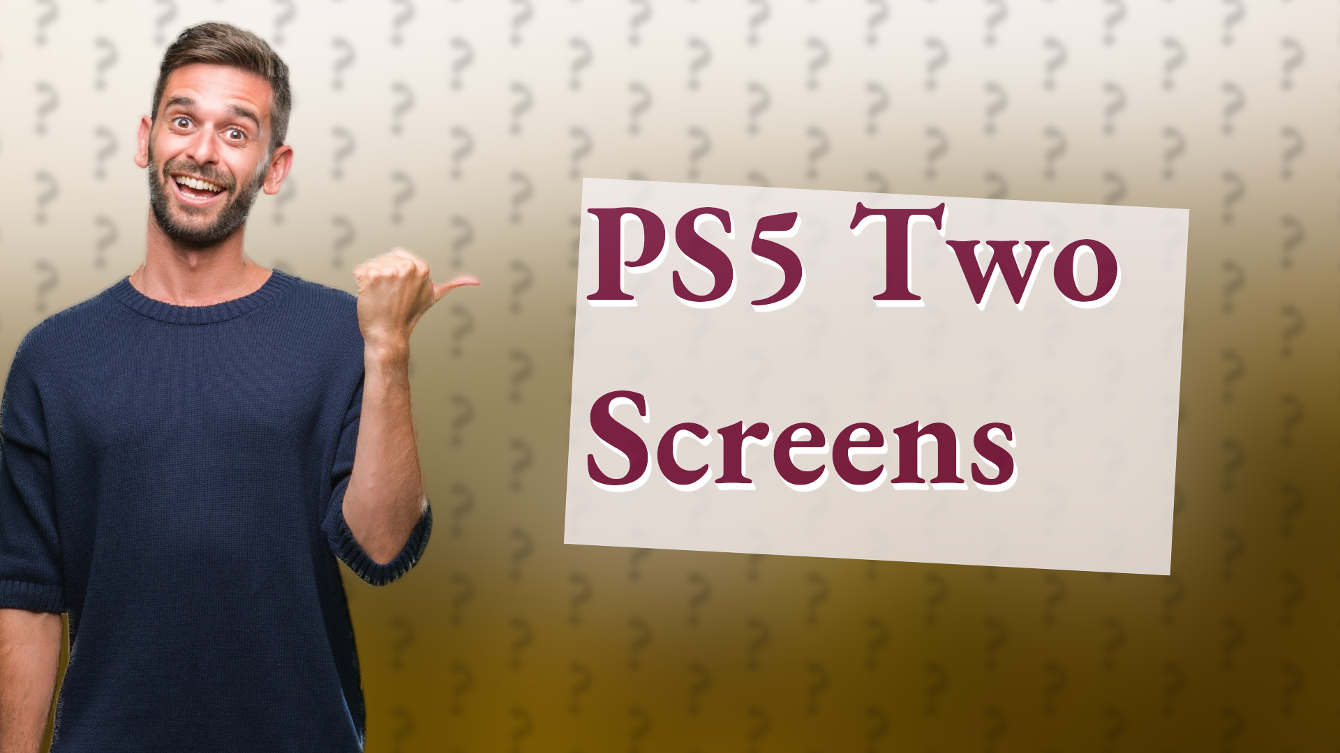 PS5 Two Screens