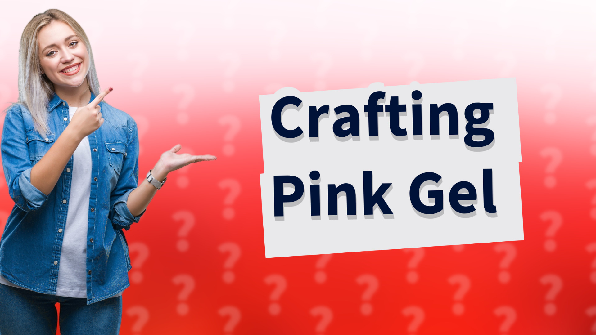 Crafting Pink Gel