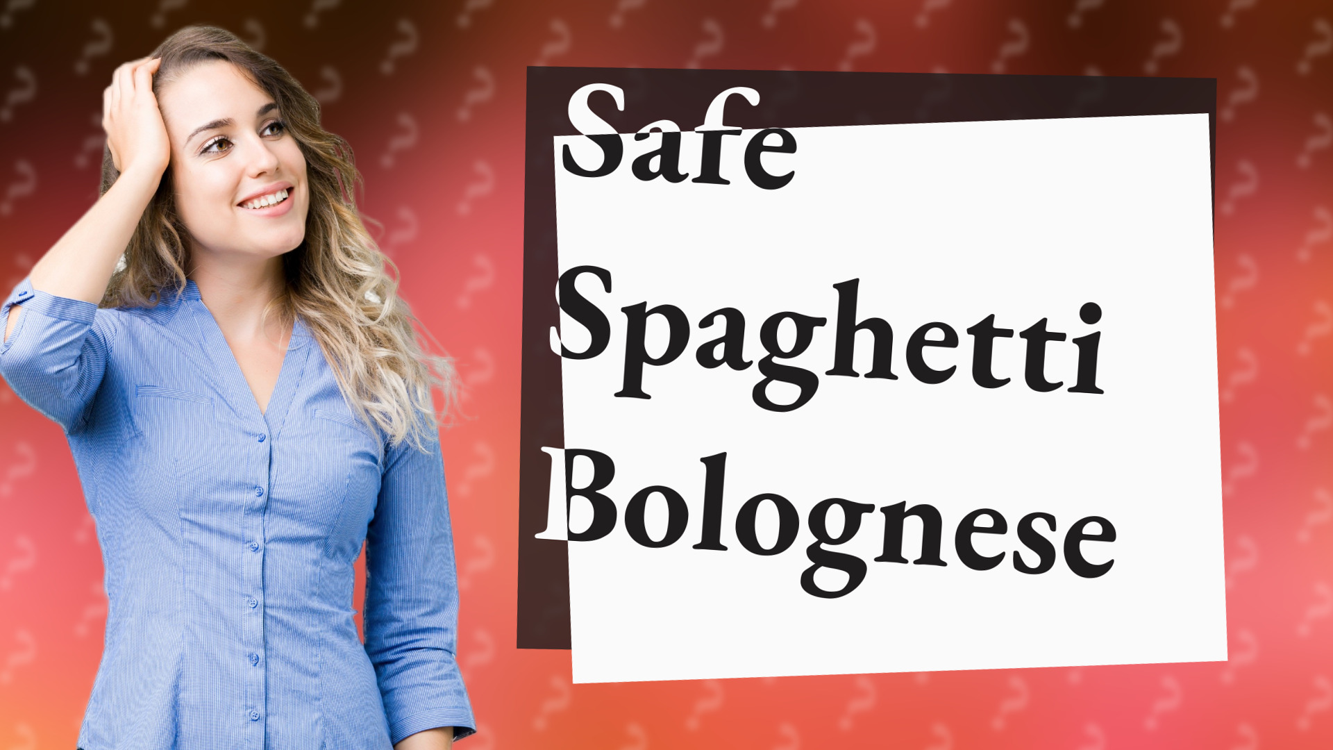 Safe Spaghetti Bolognese