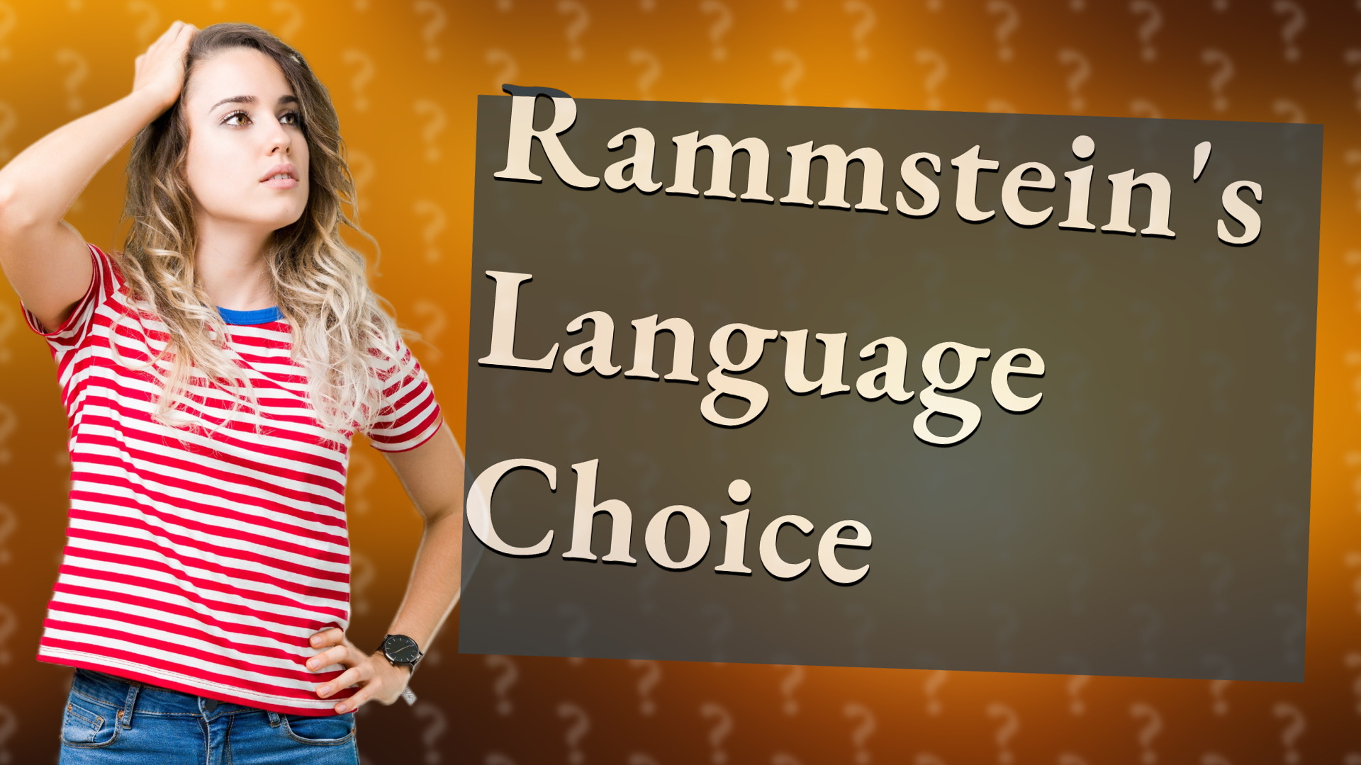 Rammstein's Language Choice