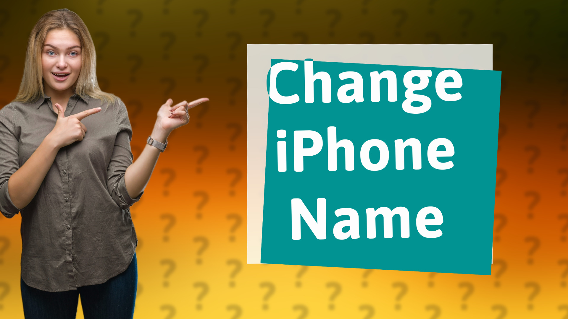 Change iPhone Name