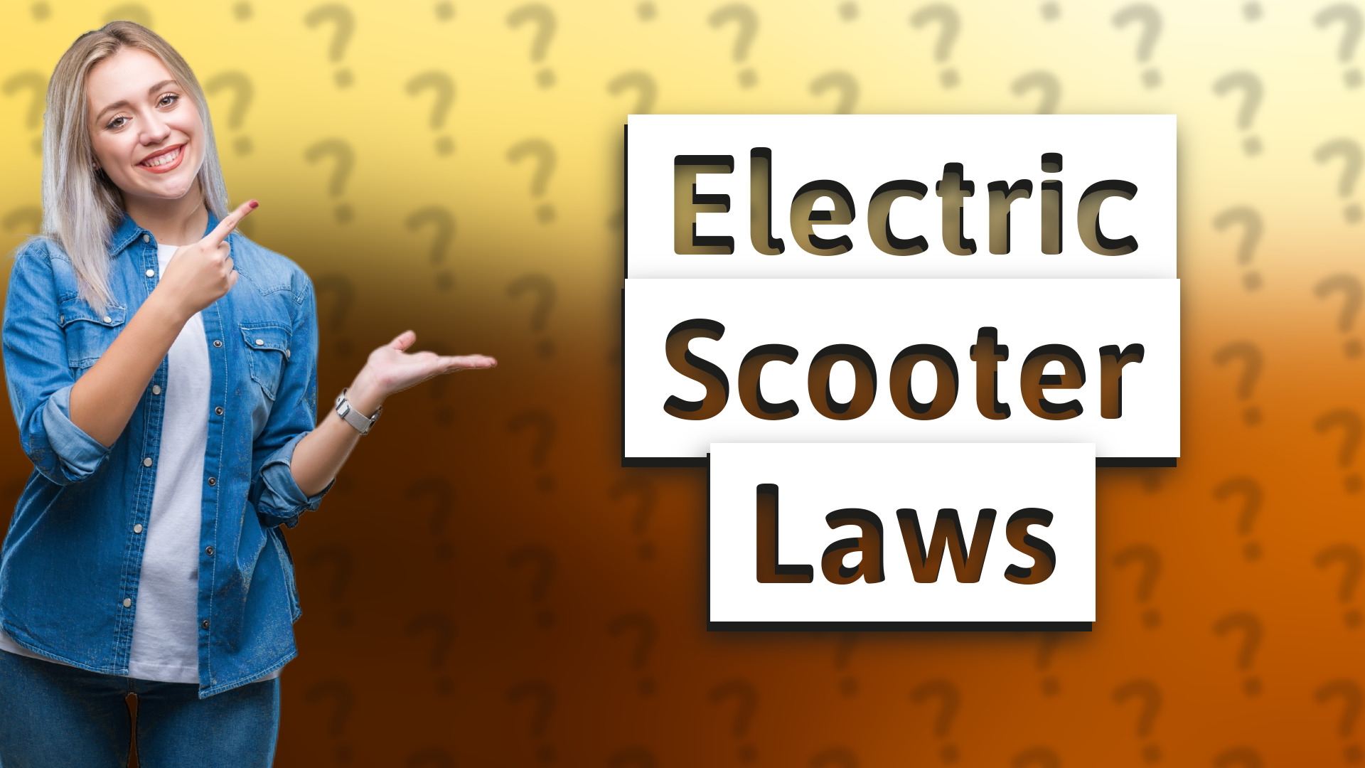 Electric Scooter Laws