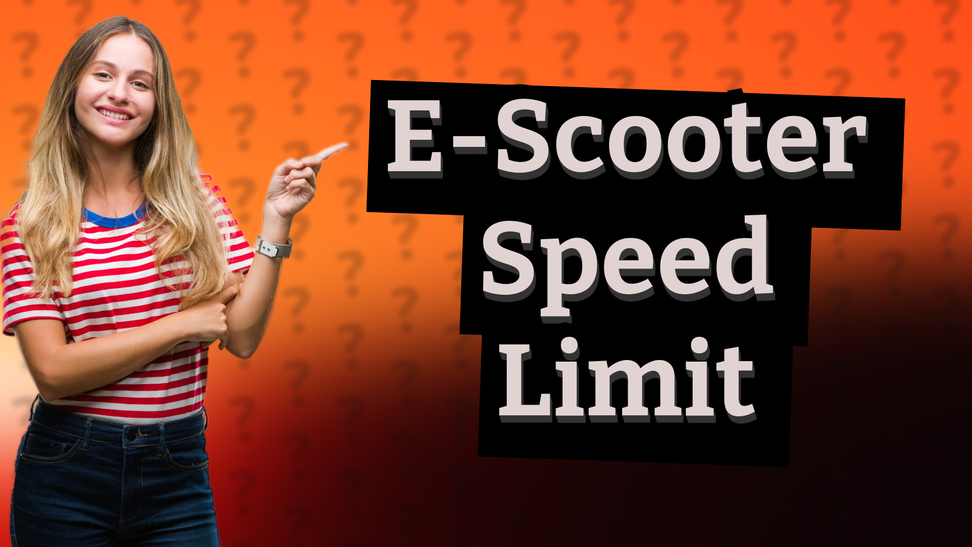 E-Scooter Speed Limit