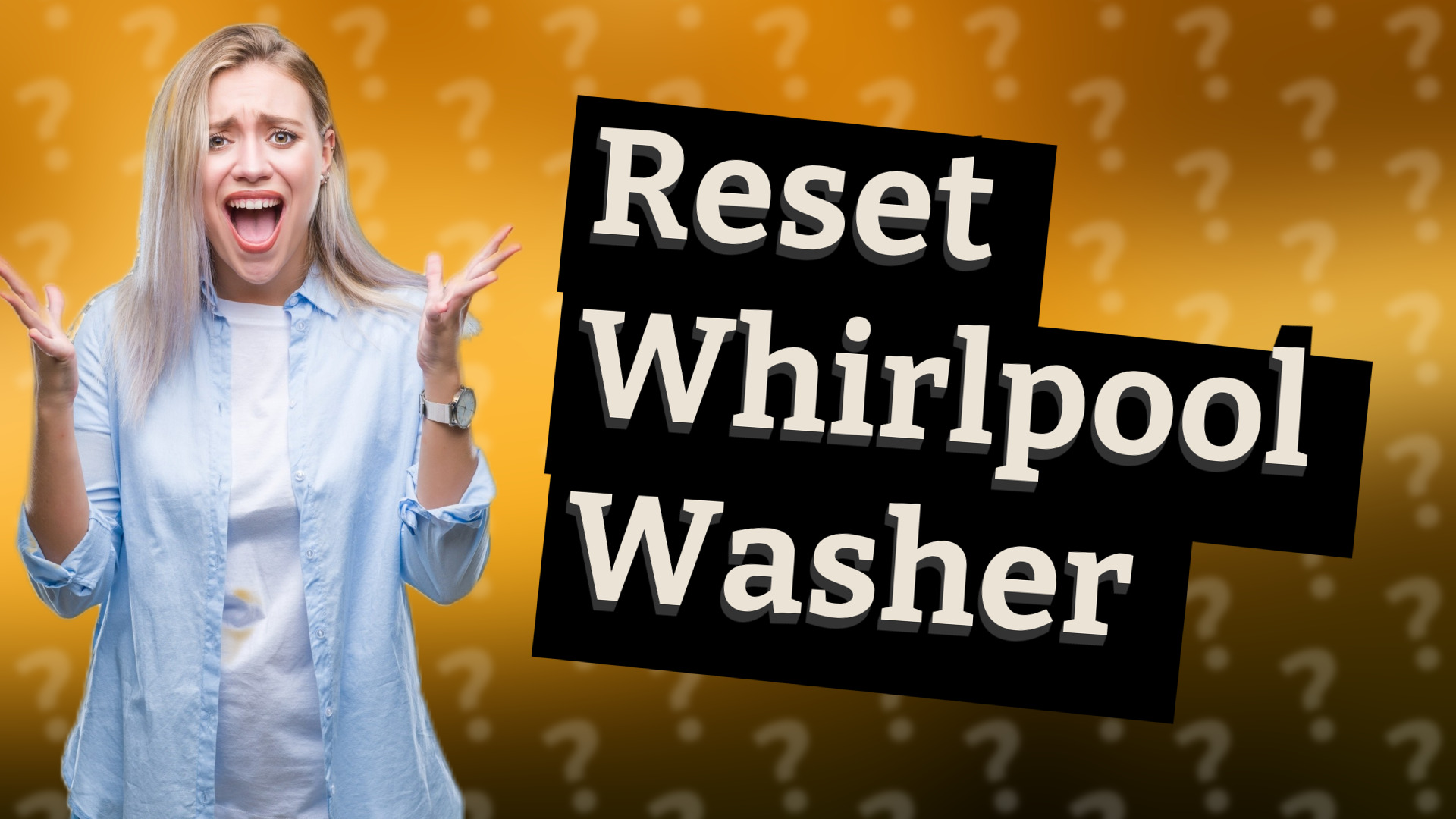 Reset Whirlpool Washer