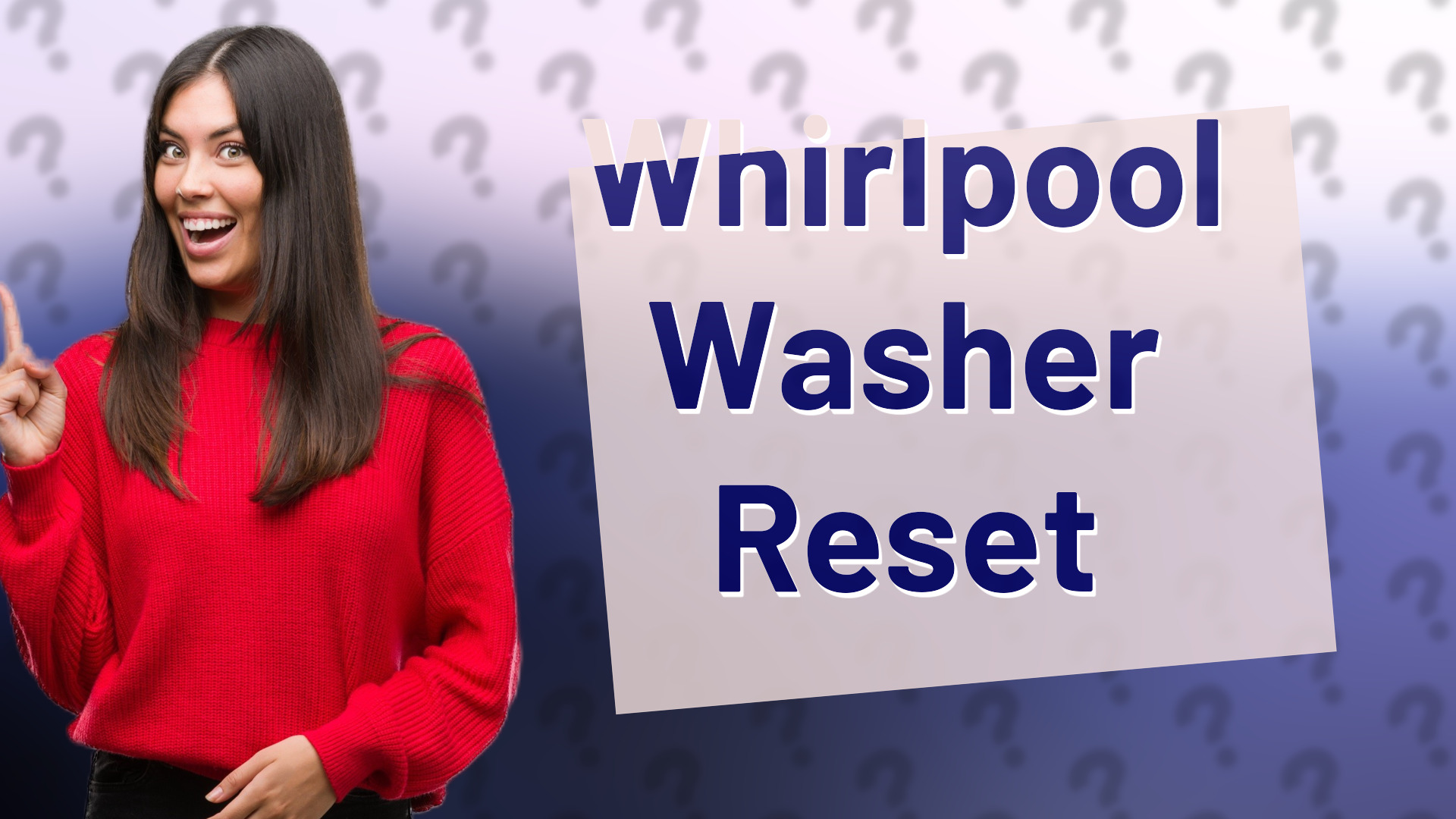 Whirlpool Washer Reset